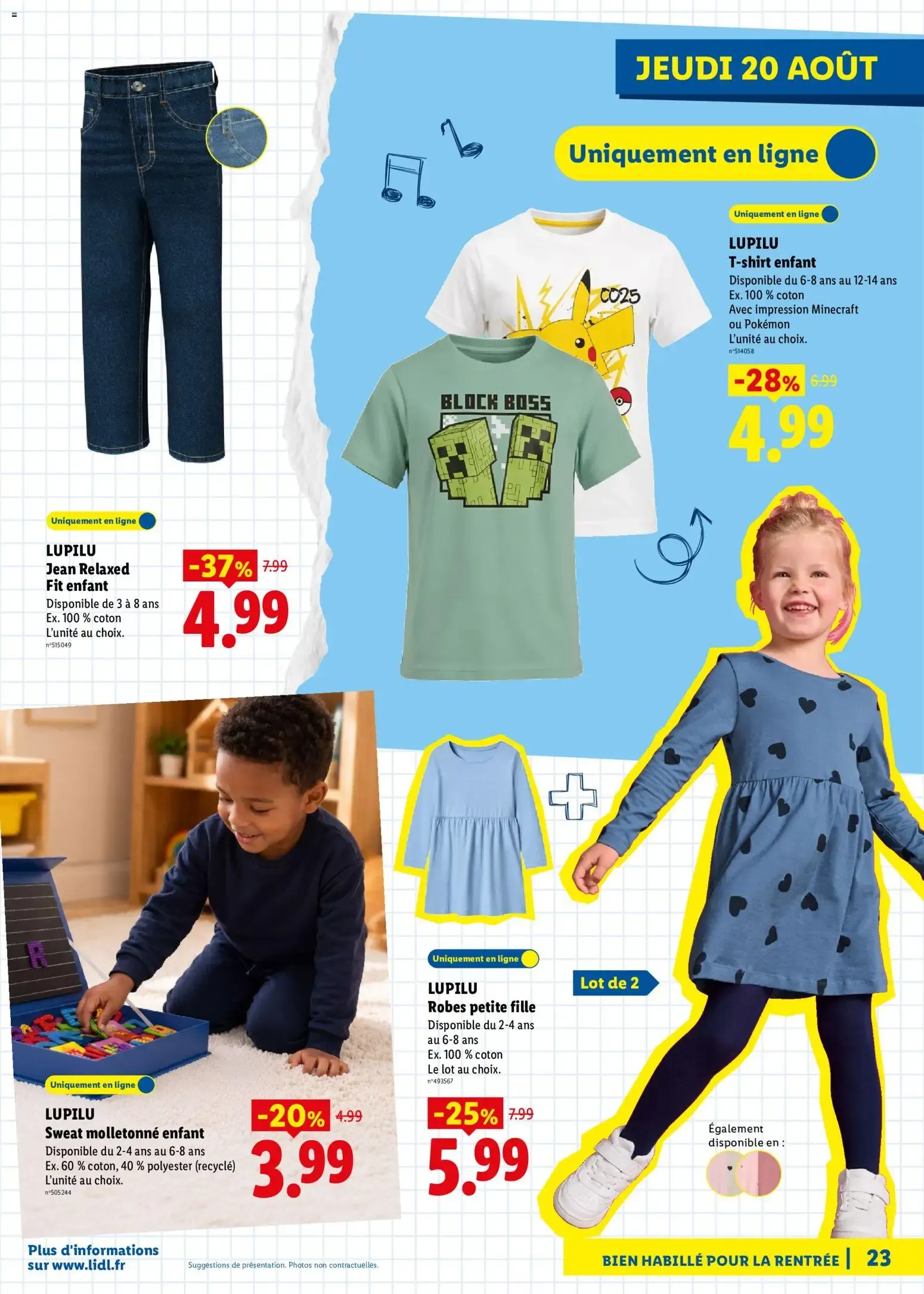 Lidl: Préparez la rentrée ! du 13 août au 20 août 2026 - Catalogue page 23