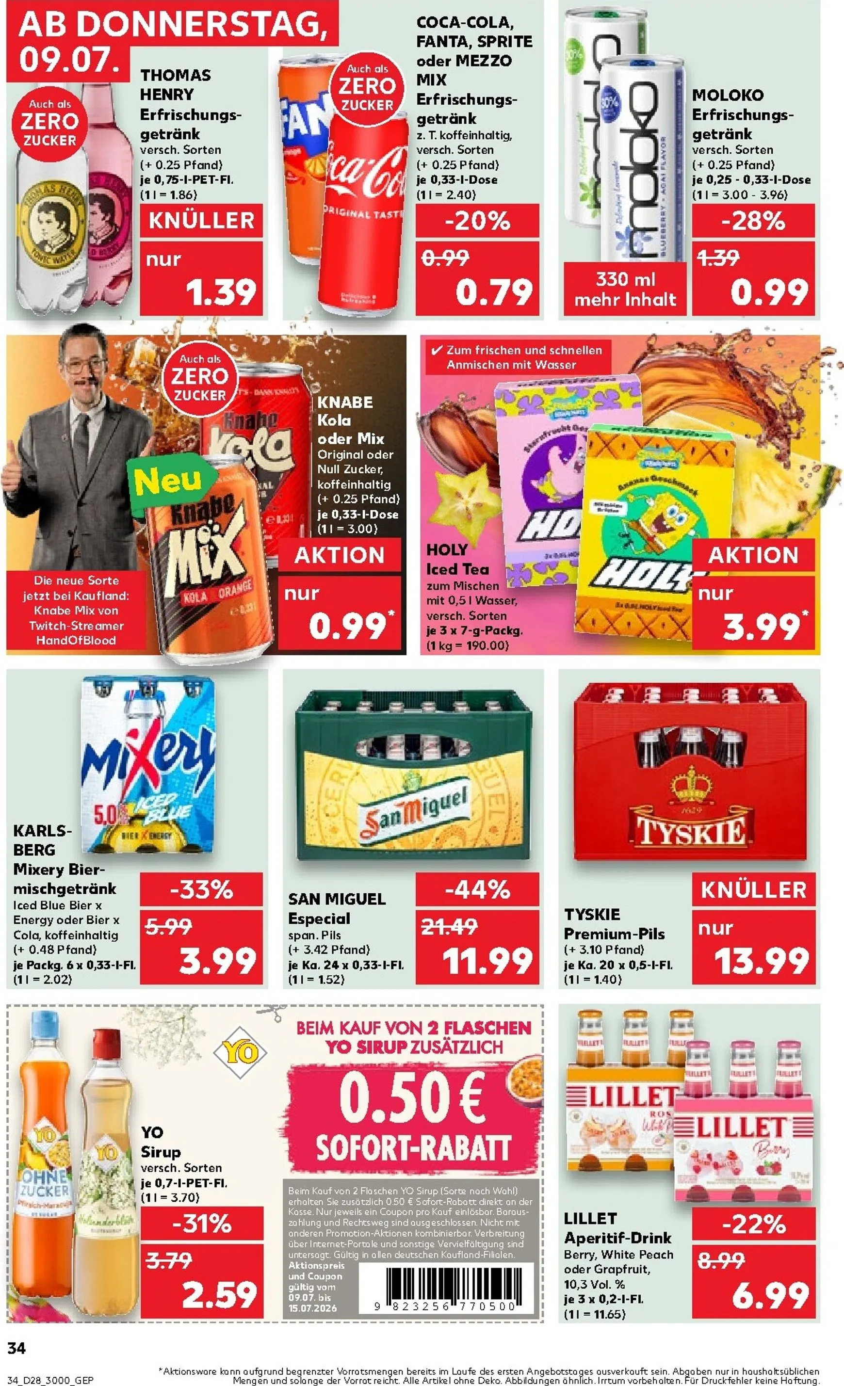 Kaufland Prospekt nächste Woche – von Donnerstag 09.07.2026 bis Mittwoch 15.07.2026 von 9. Juli bis 15. Juli 2026 - Prospekt seite 34