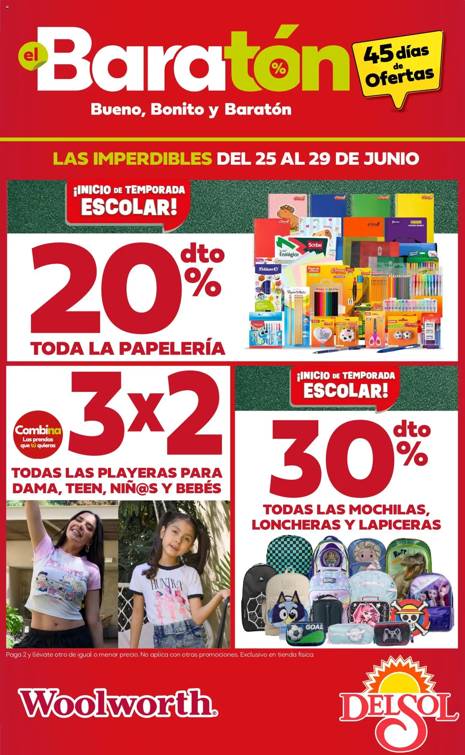 Catálogo de Del Sol y Woolworth catálogo Baratón (25/06/2026 - 29/06/2026) - catálogo en línea 25 de junio al 29 de junio 2026 - Pagina 1