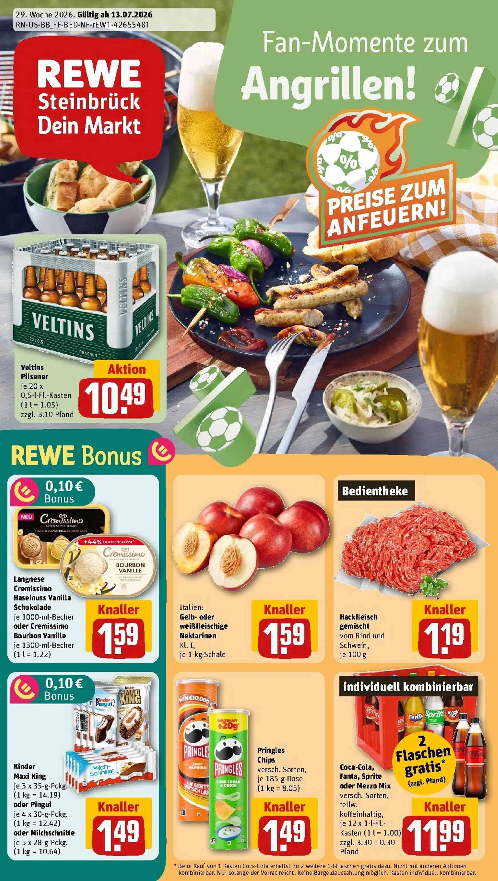 Rewe Prospekt nächste Woche – von Montag 13.07.2026 bis Sonntag 19.07.2026 von 13. Juli bis 19. Juli 2026 - Prospekt seite 1