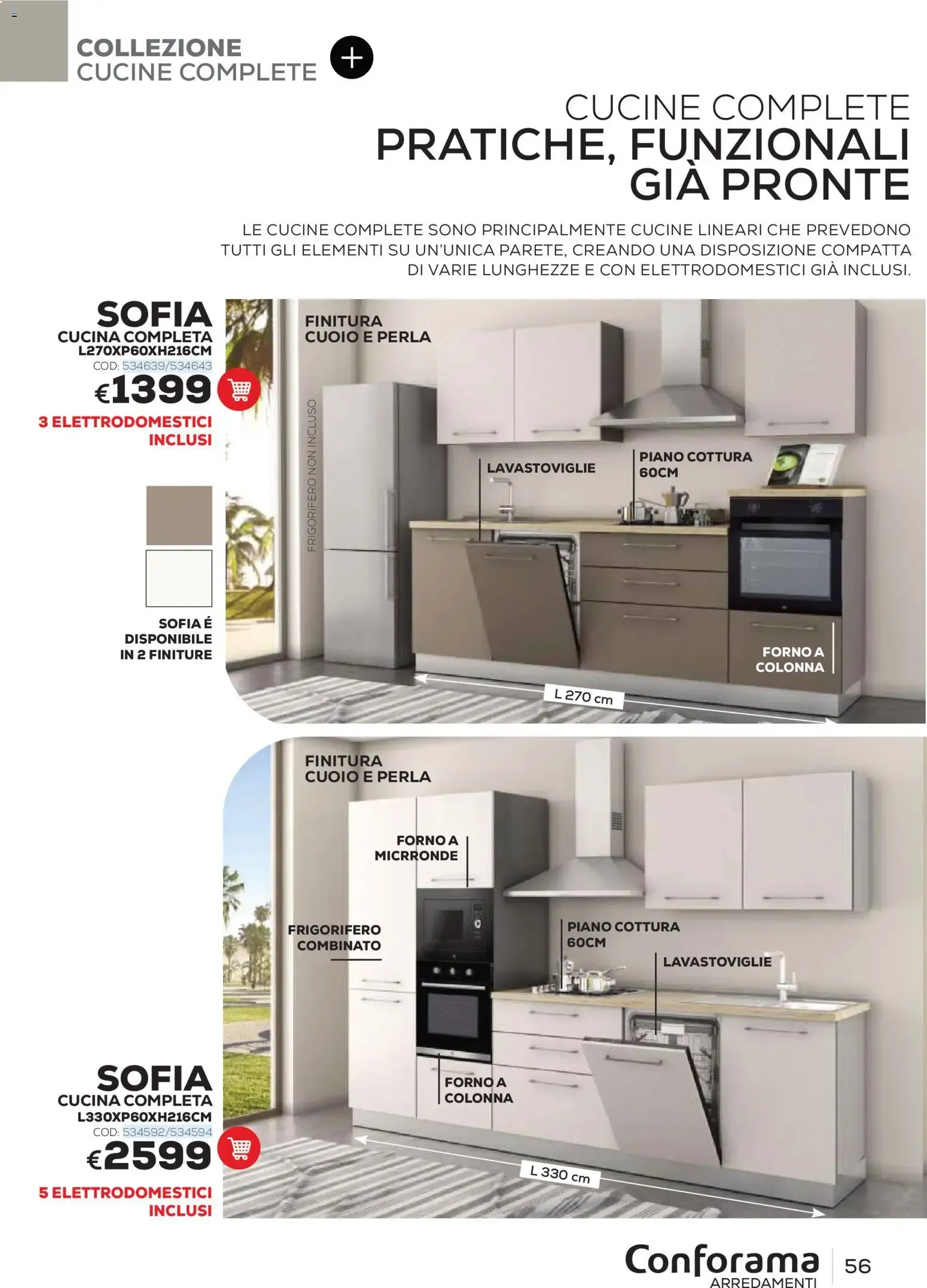 Conforama Arredamenti - Catalogo Primavera/Estate 2026 da 22 giugno a 30 settembre di 2026 - Pagina del volantino 56