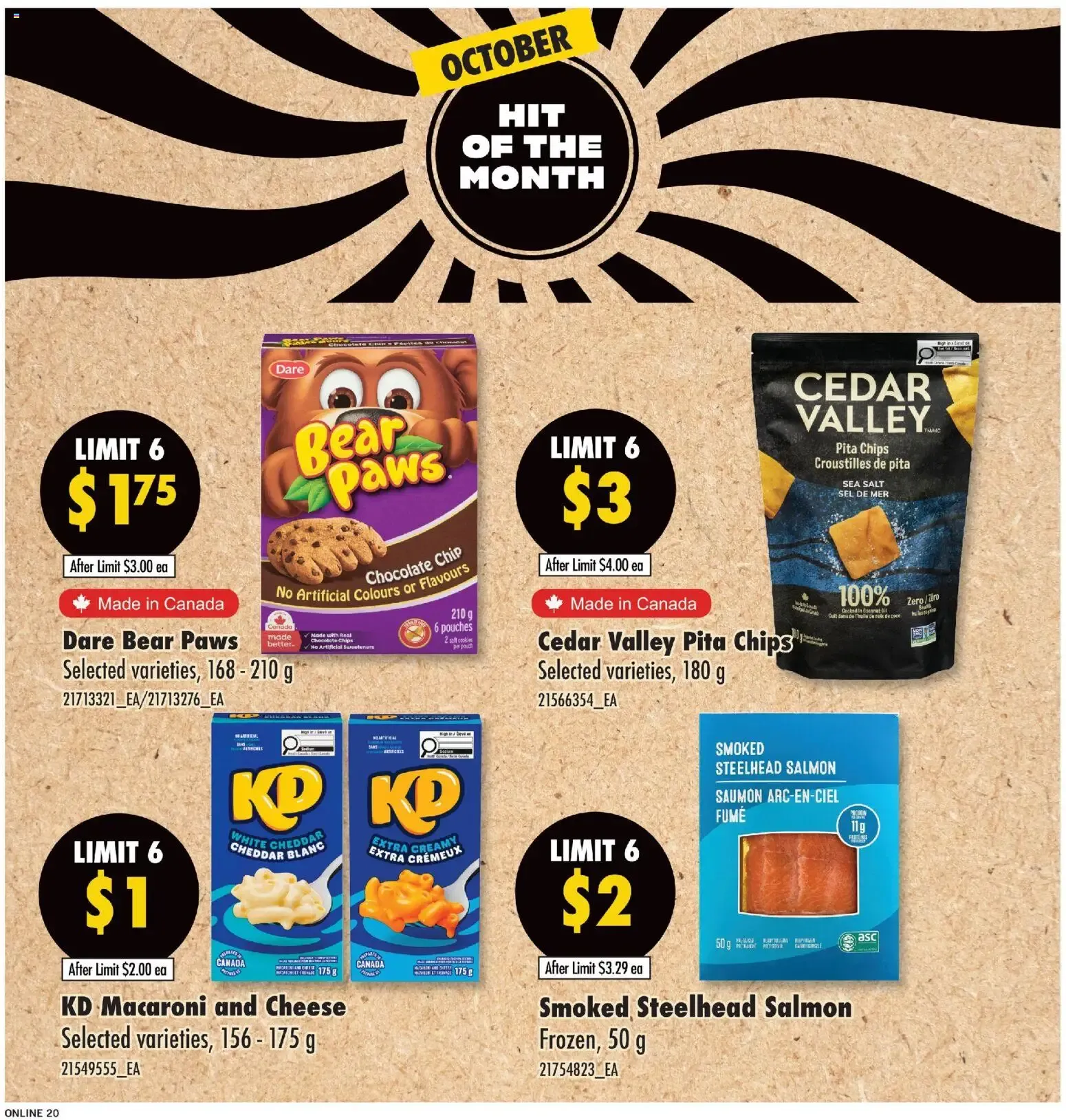 Fortinos weekly flyer / circulaire from Oct 1, 2026 > weekly specials & deals from October 1 to October 7 2026 - flyer page 20