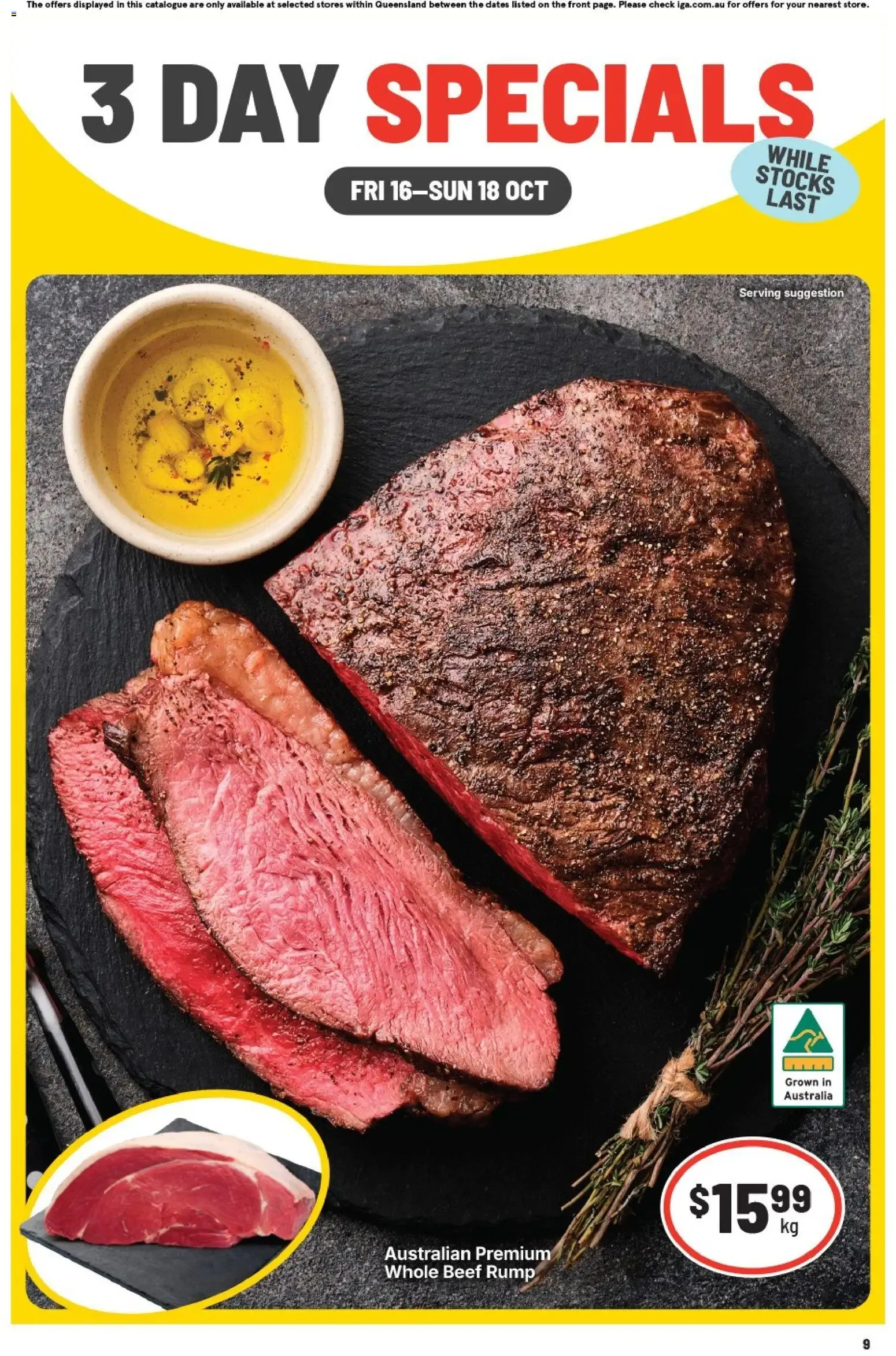 3 DAY SPECIALS - Catalogue valid from 16 October to 18 October 2026 - page 1