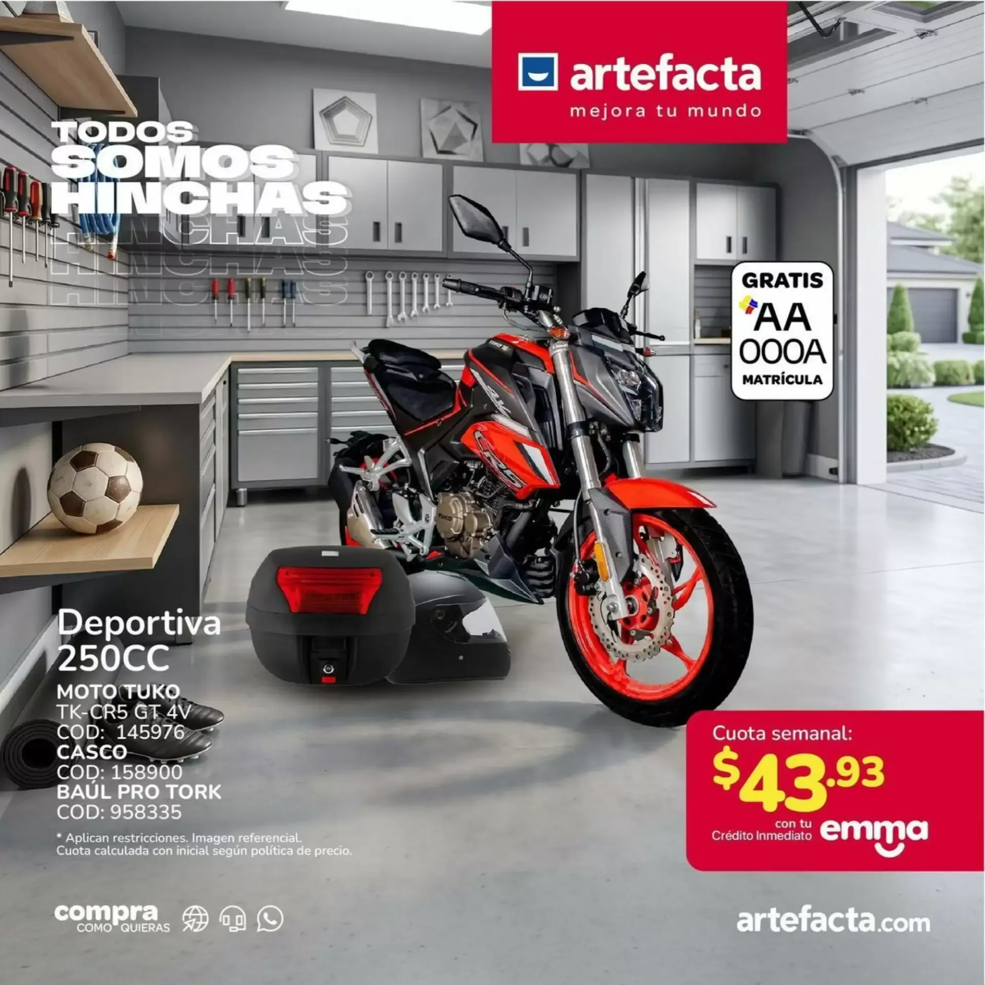 Catalogo de Artefacta: Moto Shineray Utilitaria 150CC 15 de julio al 30 de julio 2026 - Pag 2
