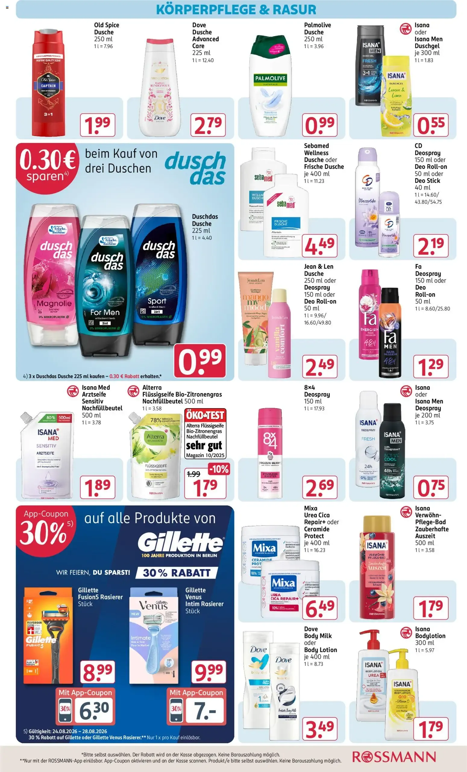 Rossmann Mein Drogeriemarkt von 24. August bis 28. August 2026 - Prospekt seite 10