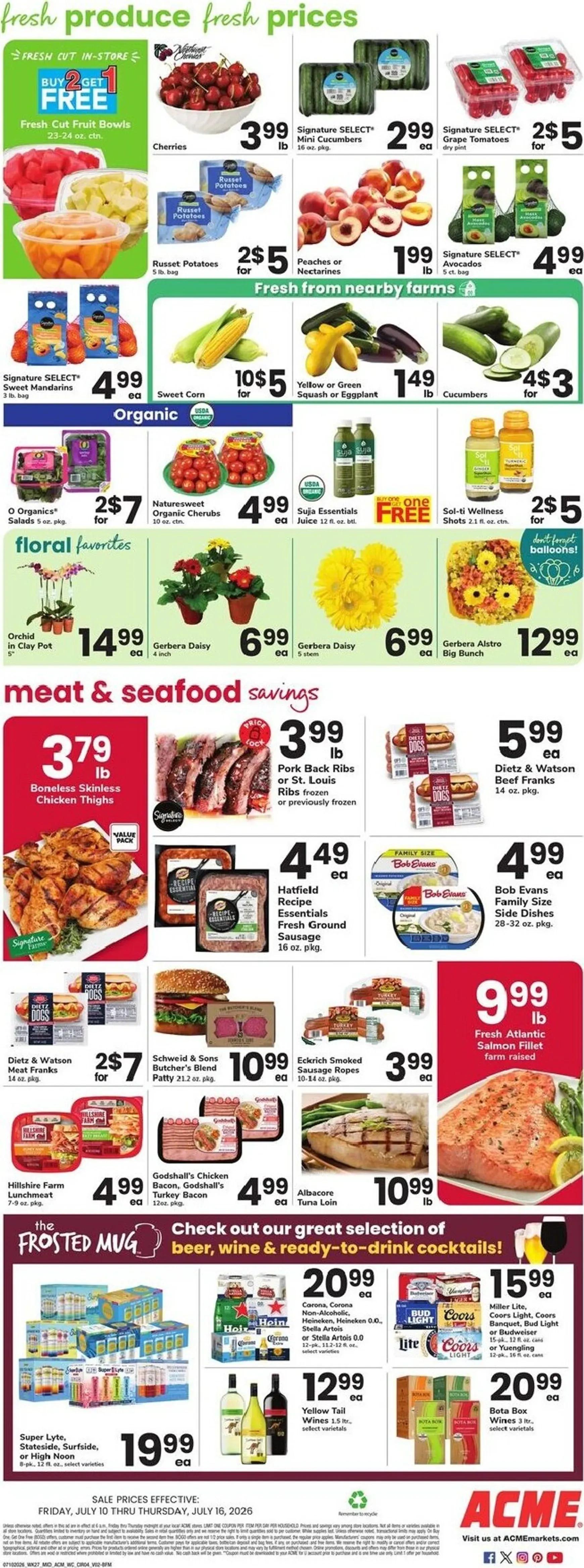 Weekly ad Current ACME leaflet valid from Friday 07/10/2026 to Thursday 07/16/2026 from July 10 to July 16 2026 - Page 4