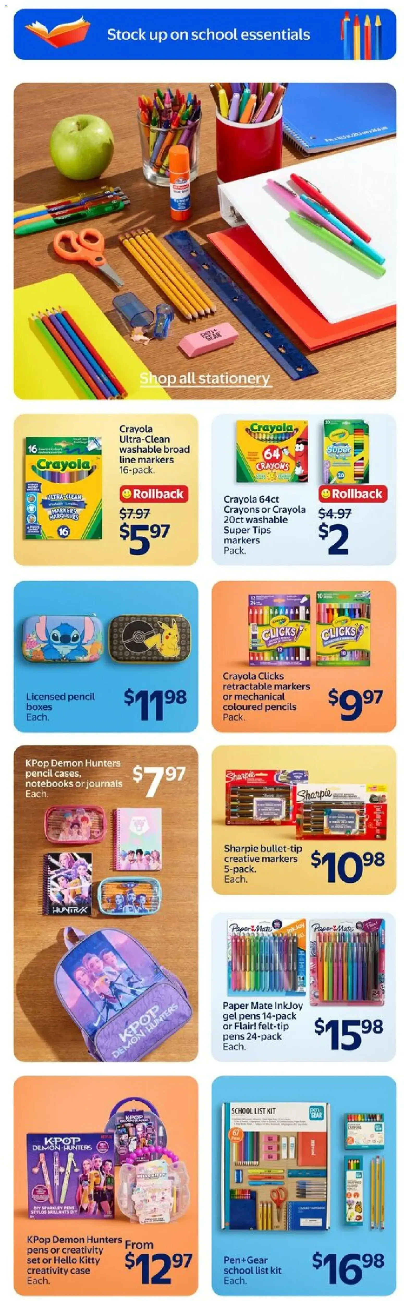 Walmart flyer - Back to school at low prices from Aug 6, 2026 > weekly specials & deals from August 6 to August 12 2026 - flyer page 9