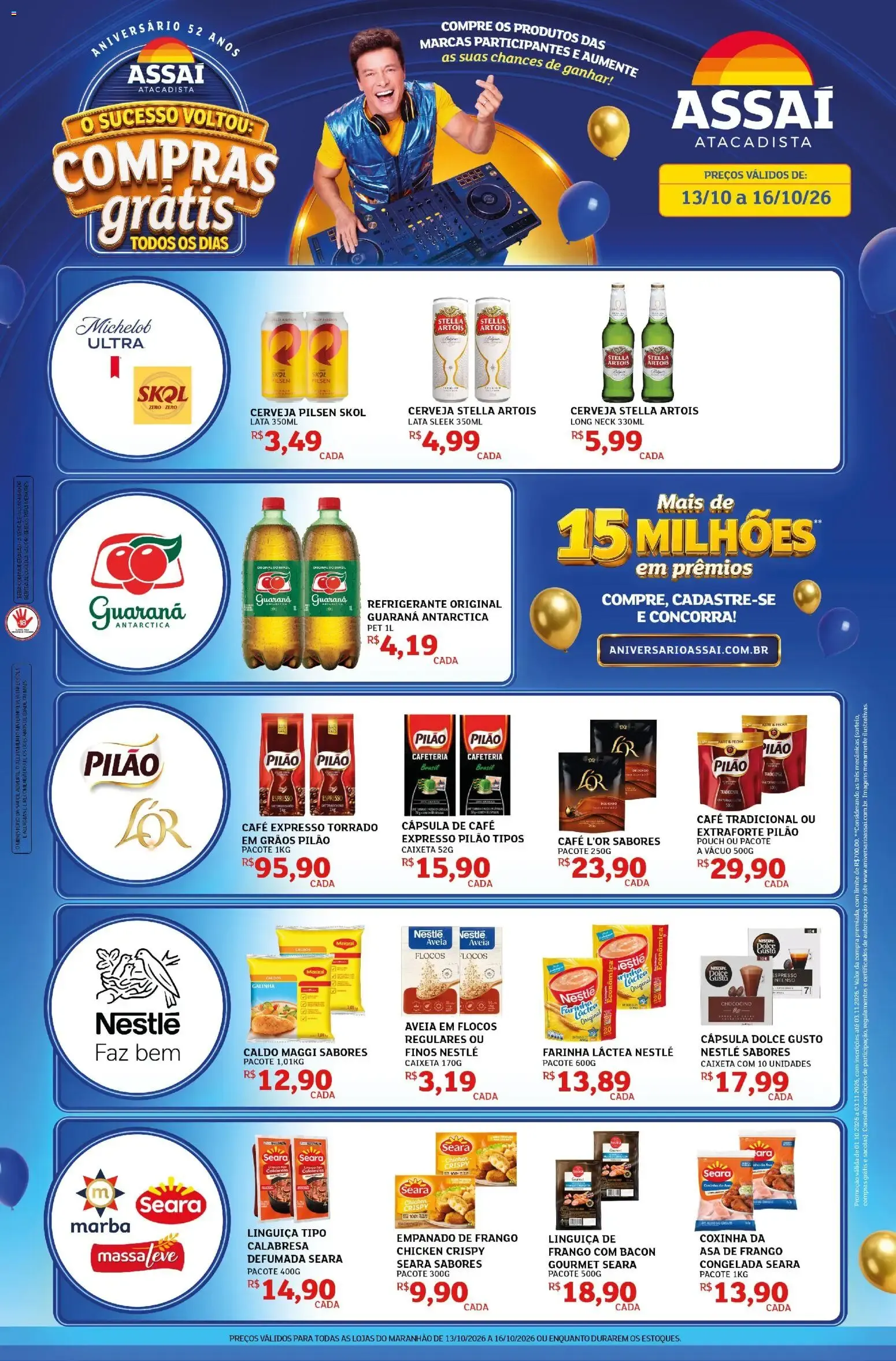 Encarte de Assaí Atacadista: O Sucesso Voltou, Compras Grátis 13 de outubro até 16 de outubro 2026 - Pagina 1