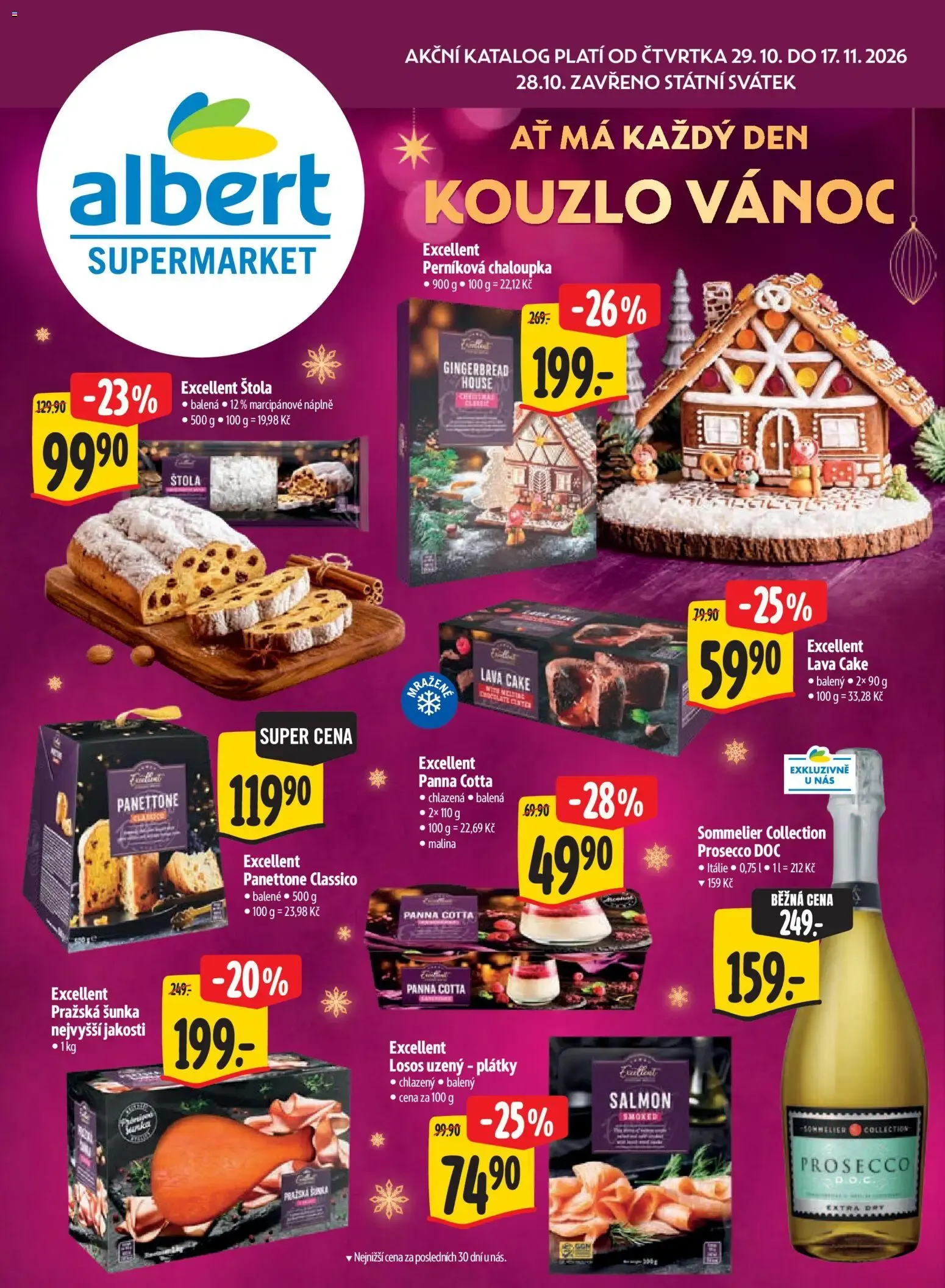 Albert leták - Supermarket Kouzlo Vánoc od 29.10.2026 - Akční leták - 29. října 17. listopadu 2026 - Page 1