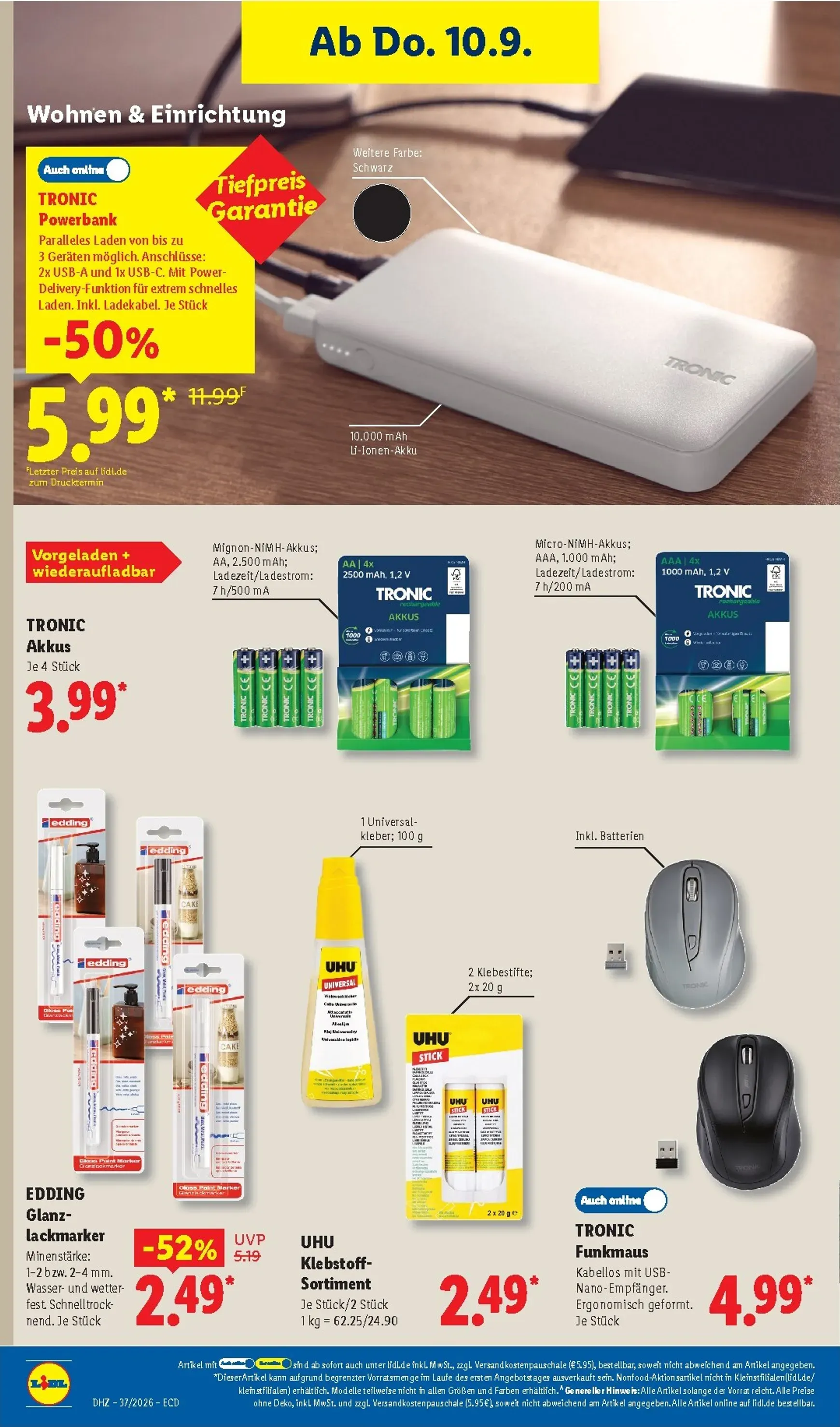 Lidl - Nonfood Prospekt nächste Woche – von Montag 07.09.2026 bis Samstag 12.09.2026 von 7. September bis 12. September 2026 - Prospekt seite 26