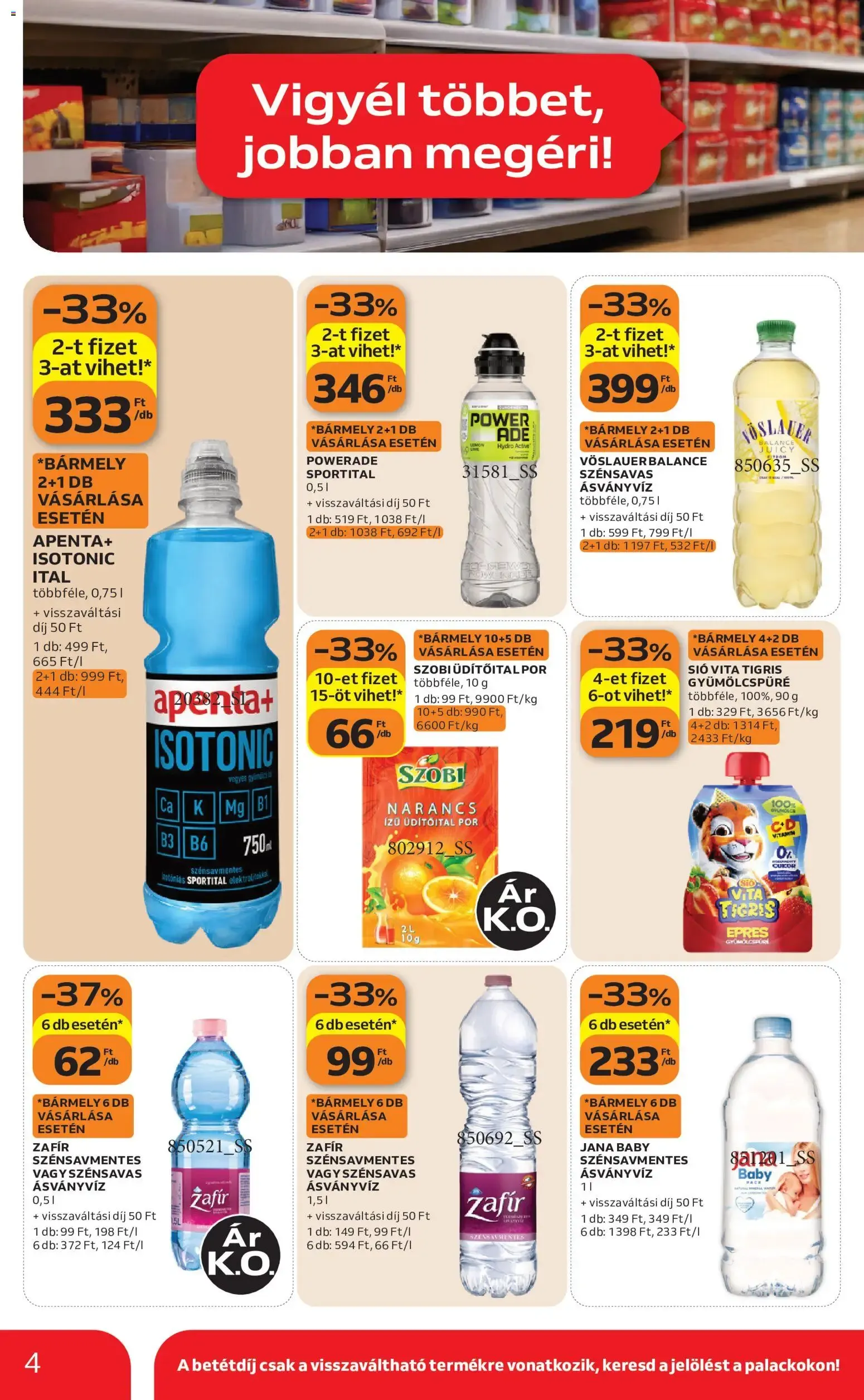 Katalógus Auchan hipermarket: Vigyél többet, jobban megéri! augusztus 6.-tól augusztus 19.-ig 2026. - Oldal 4