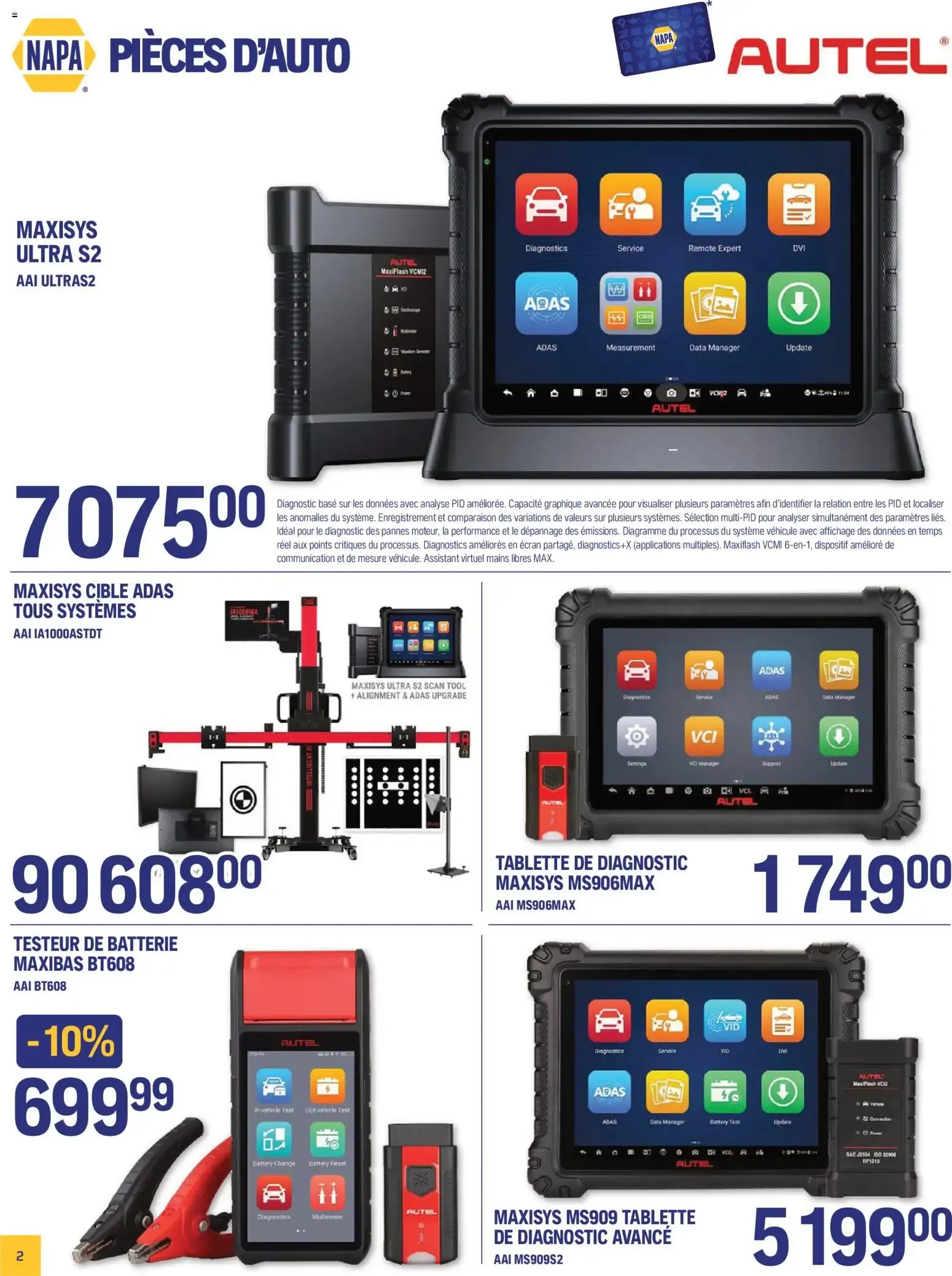 NAPA Auto Parts circulaire - TOUT ÉQUIPÉ septembre-octobre 2026 from Sep 1, 2026 > weekly specials & deals from September 1 to October 31 2026 - flyer page 4
