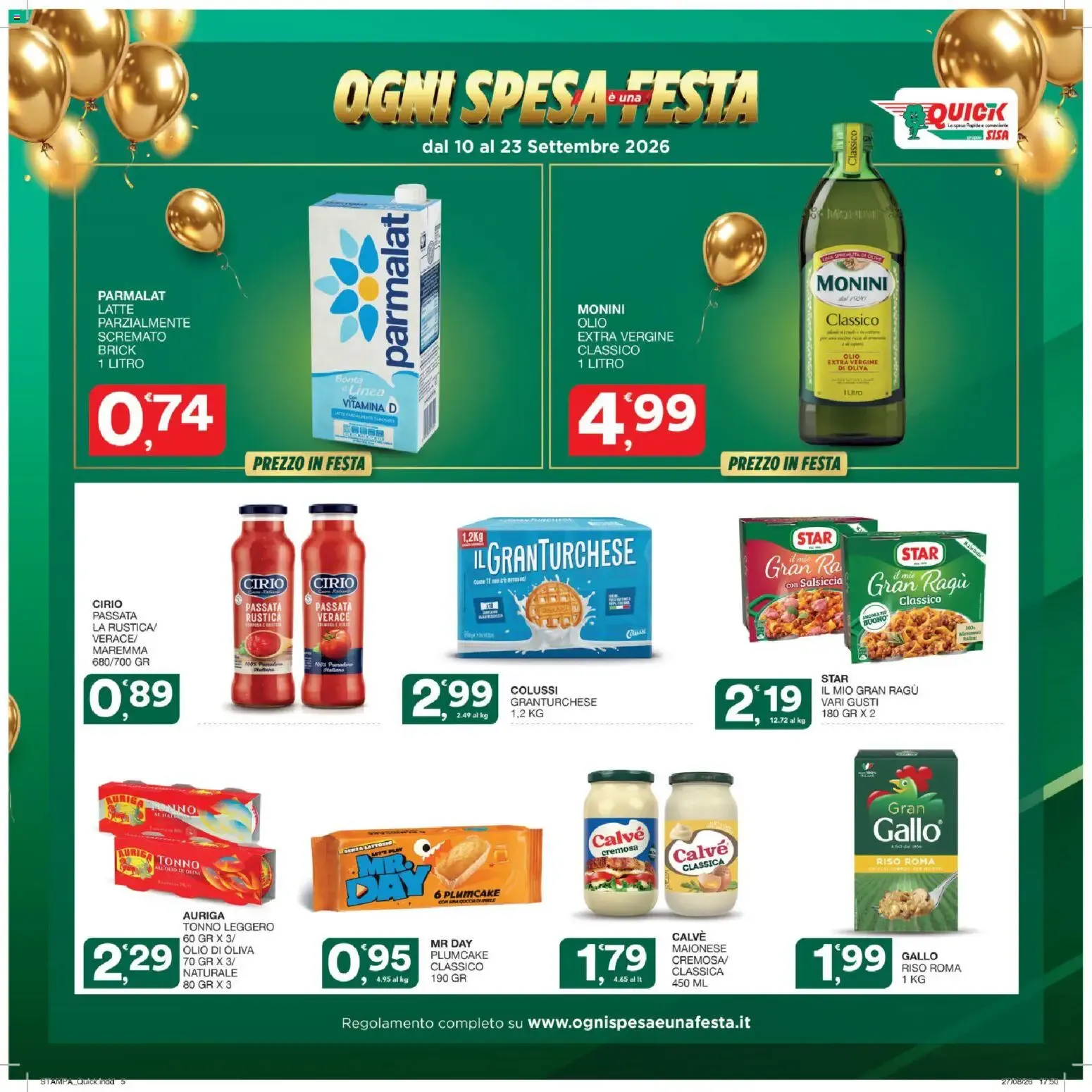 GRANDE CONCORSO OGNI SPESA è una FESTA da 10 settembre a 23 settembre di 2026 - Pagina del volantino 5