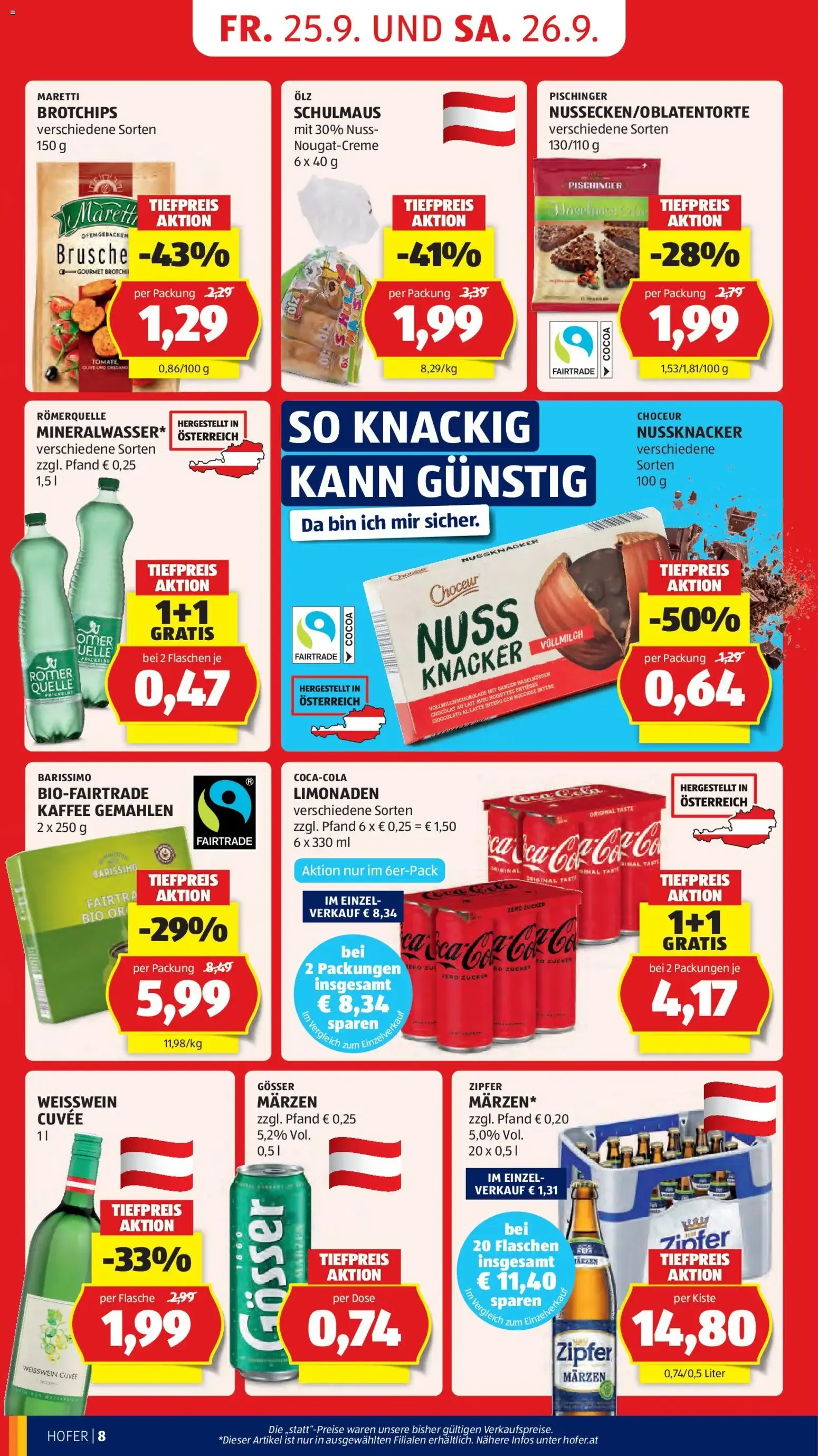 Hofer: Österreichs stärkste Preise von 25. September bis 1. Oktober 2026 - Flugblätt seite  14