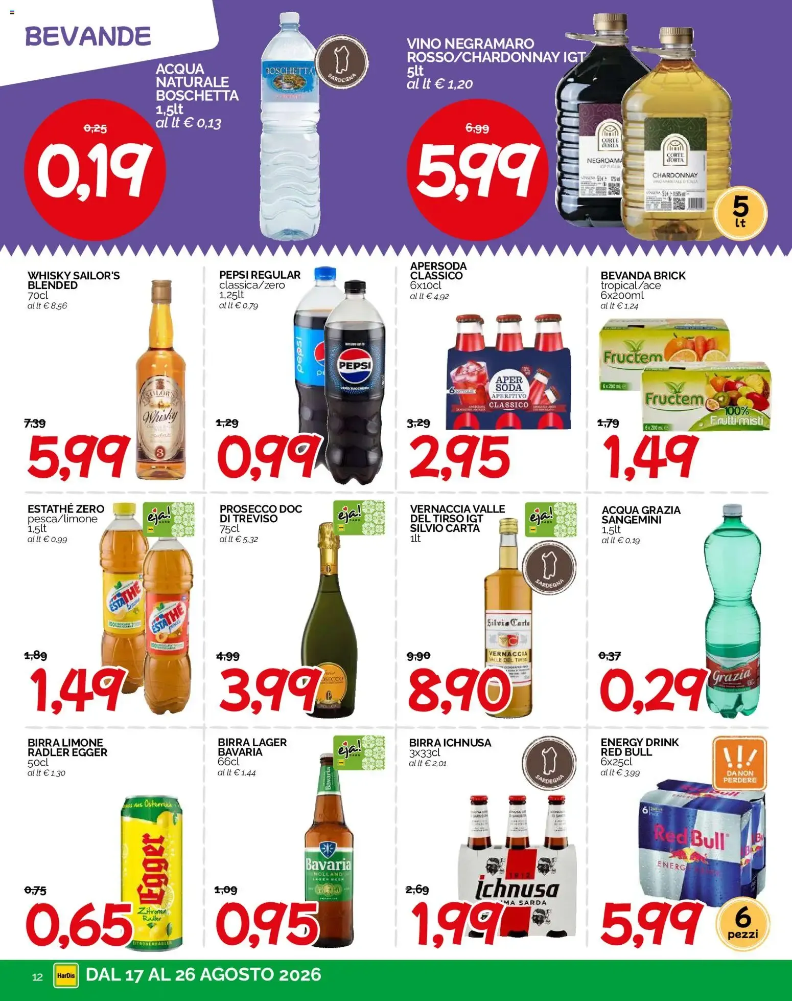 HarDis volantino dal 17/08/2026 - online Offerte da 17 agosto a 26 agosto di 2026 - Pagina del volantino 12