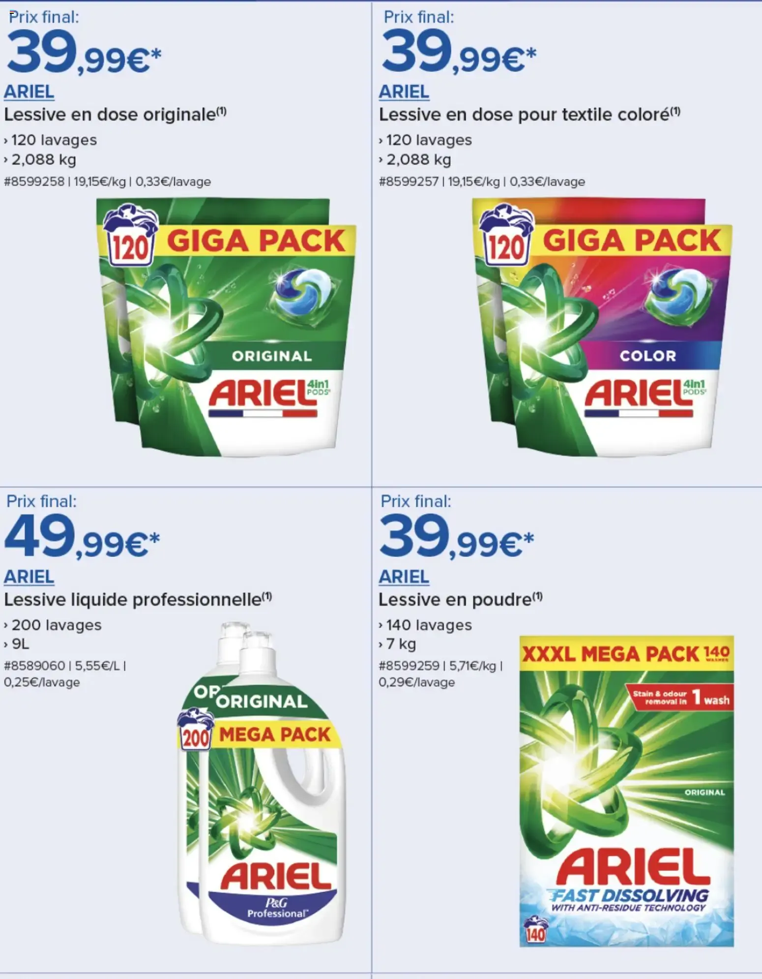 Costco Sélection de produits Procter & Gamble à partir du 08/06/2026 - promo en ligne du 8 juin au 5 juillet 2026 - Catalogue page 2
