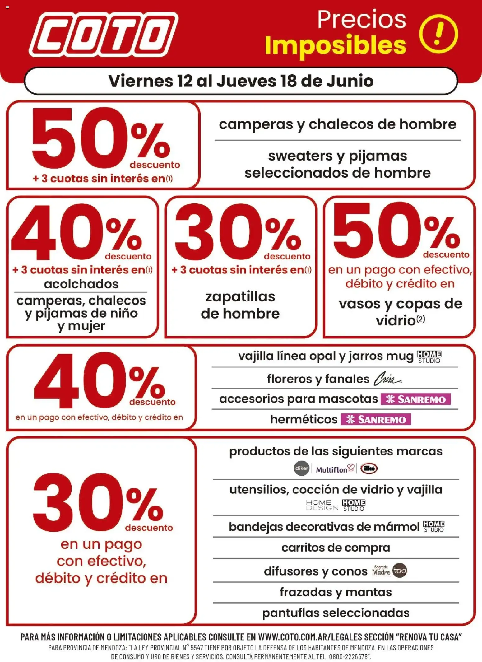 Ofertas de Coto - Precios Imposibles! 12 de junio al 18 de junio 2026 - Página 1 del catálogo