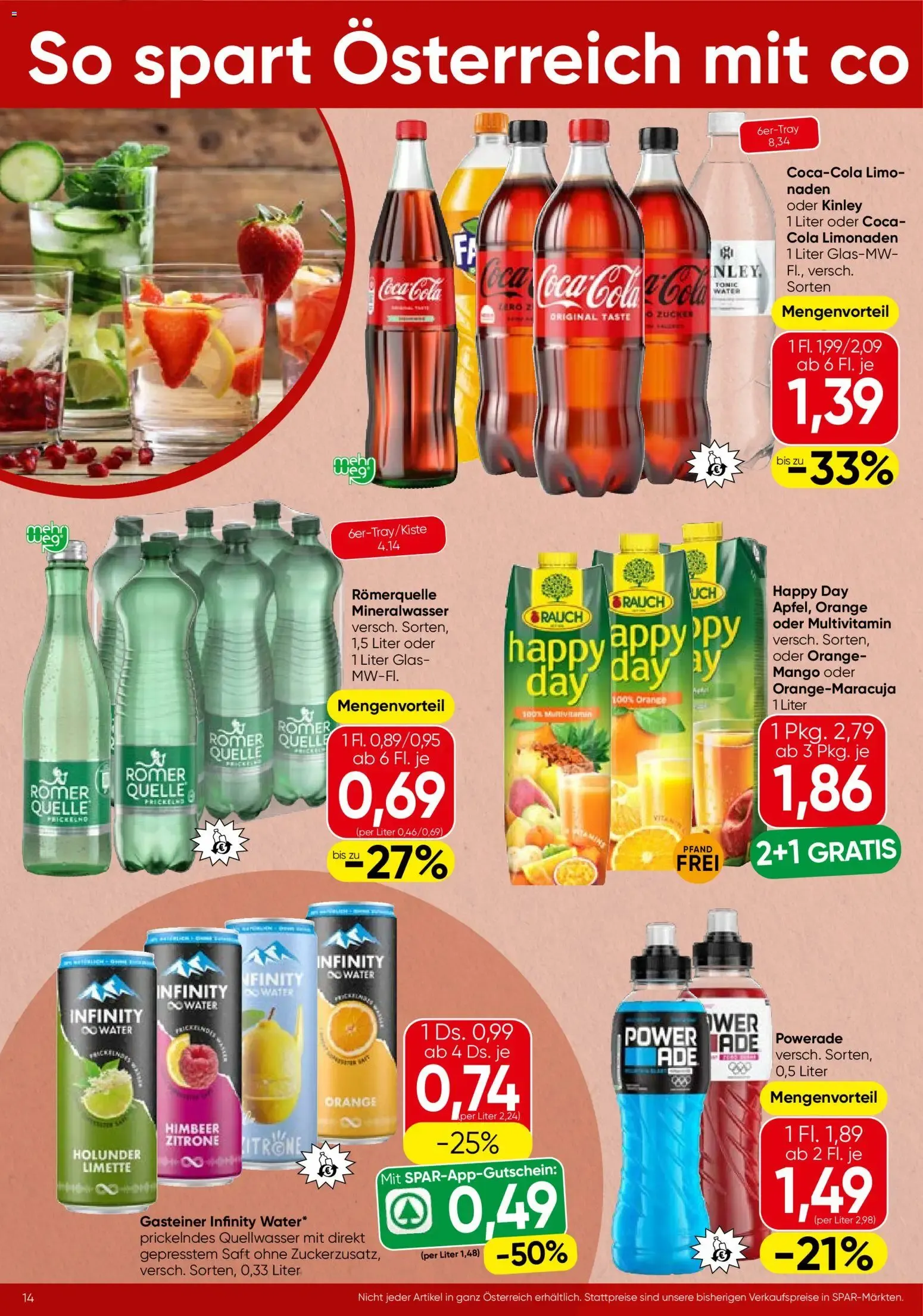 Spar - Flugblatt (27.08.2026) - Angebote und Prospekt von 27. August bis 9. September 2026 - Flugblätt seite  14