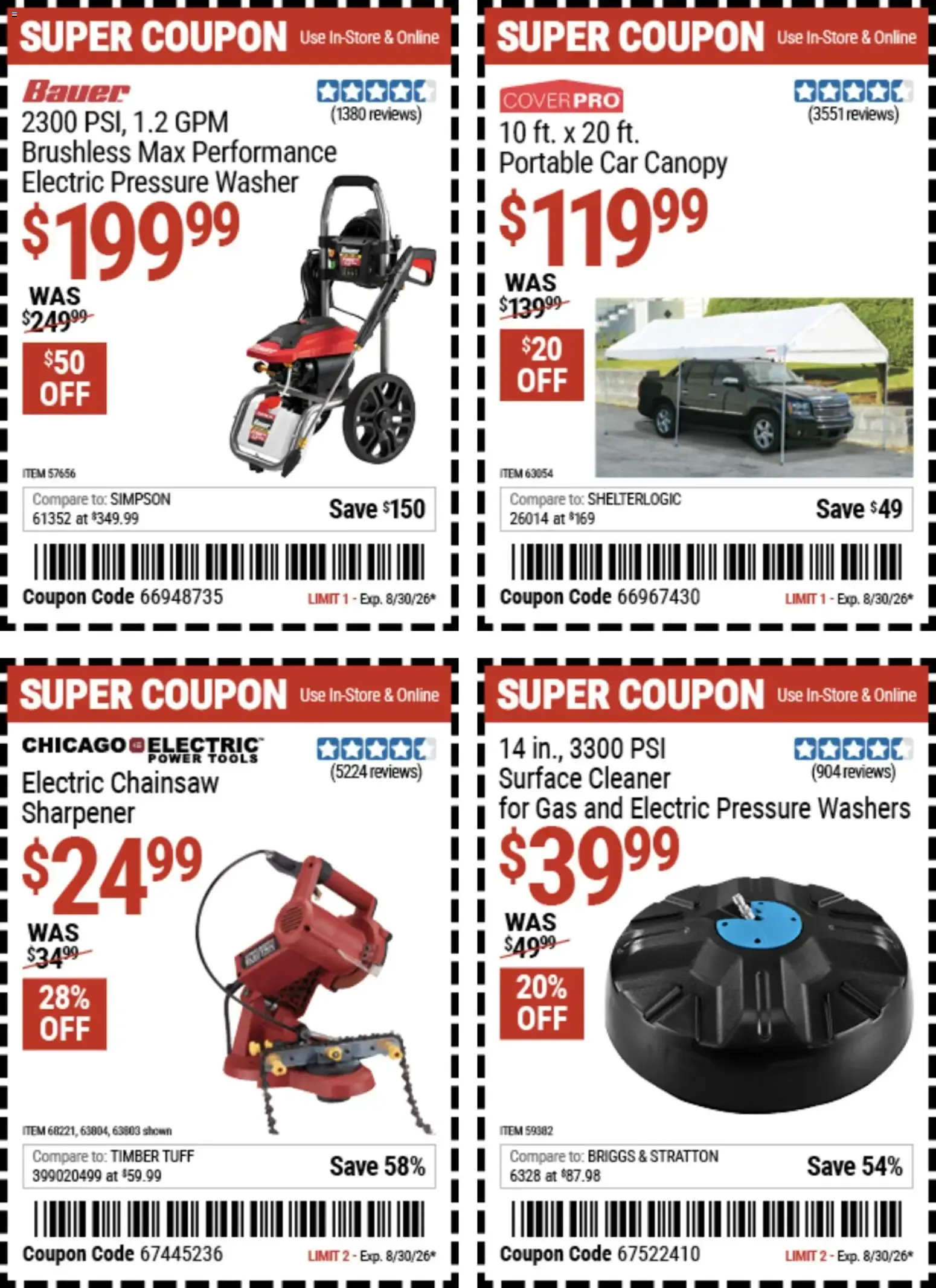 Weekly promotion Harbor Freight: Coupon Deals spanning from August 17 to August 30 2026 - Page 18 for Catalogue 365