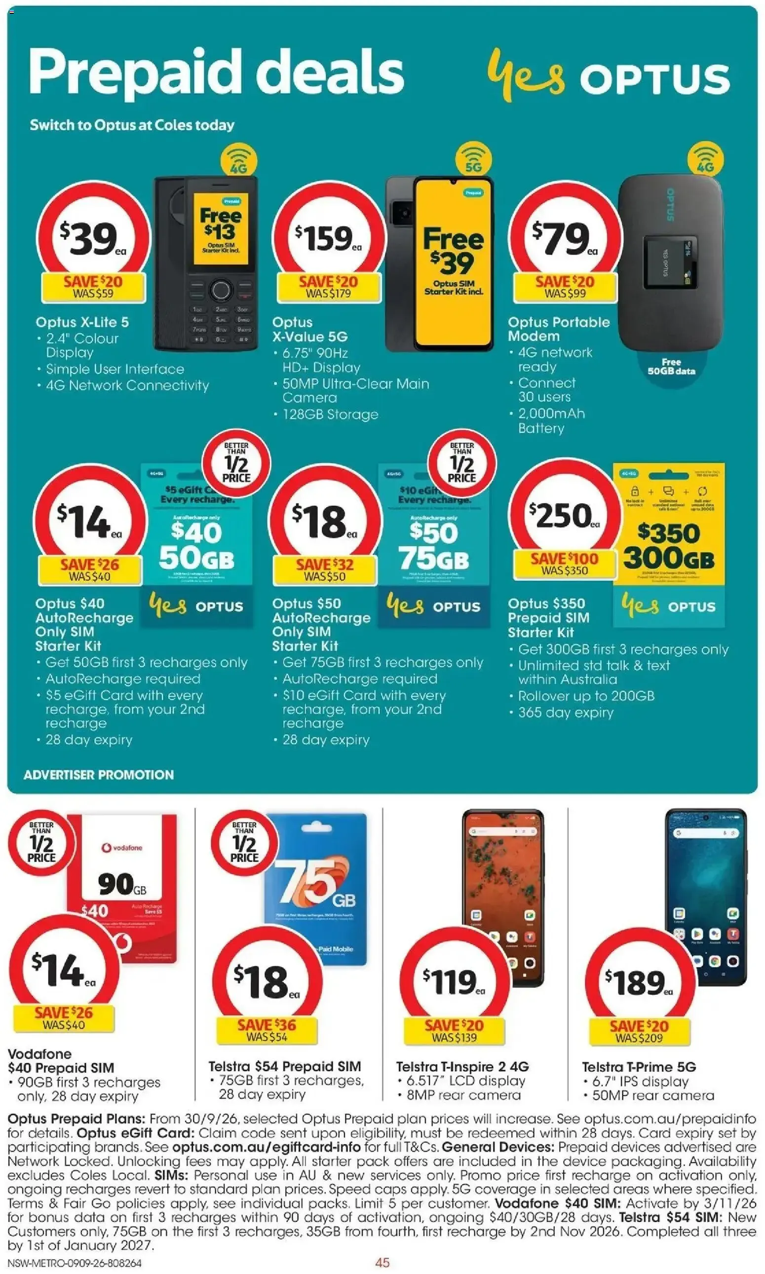Coles catalogue valid from 09/09/2026 > Online Australia - Catalogue valid from 9 September to 15 September 2026 - page 45