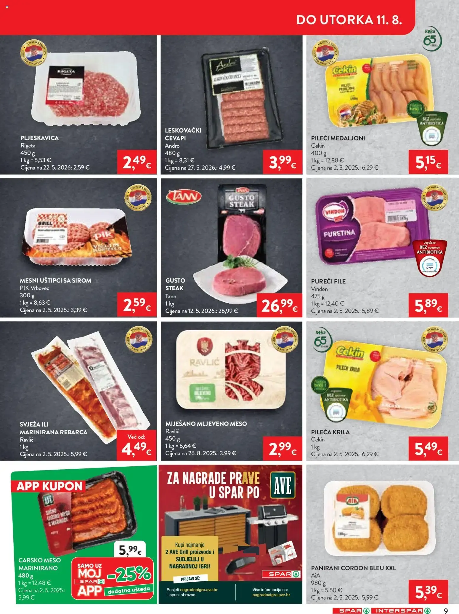 Katalog Tvoje Ljeto, Naša Strast: Tjedan Grilla (Spar Interspar) od 6. kolovoza do 11. kolovoza 2026. - Pregled Stranica 9