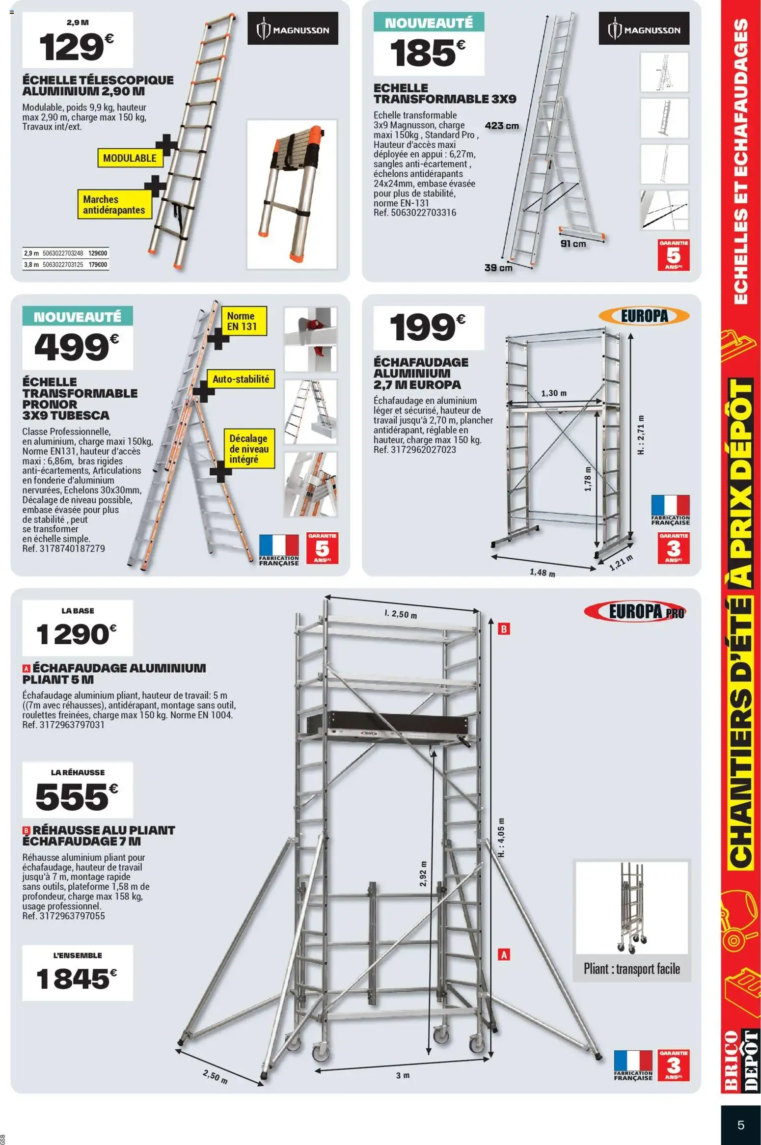 Brico Dépôt: Chantiers d'été à prix dépôt du 31 juillet au 13 août 2026 - Catalogue page 5