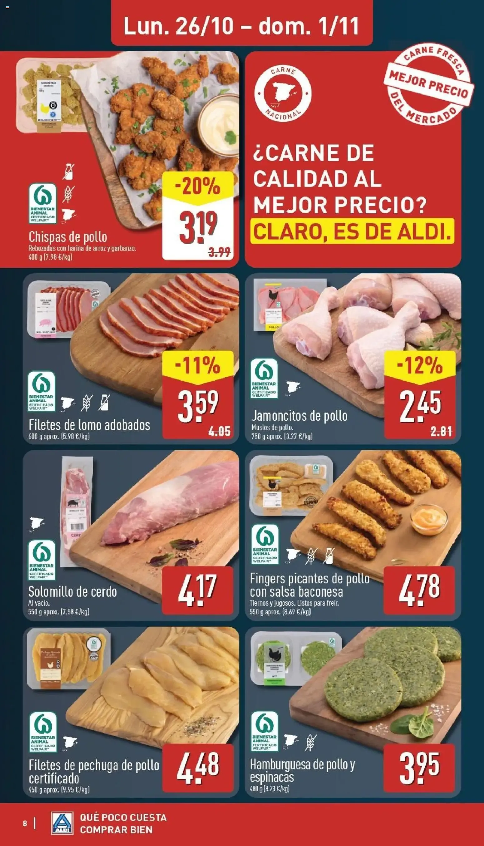 Catálogo de Aldi folleto Península del 26/10/2026 | Catálogo 26 de octubre al 1 de noviembre 2026 - Página 8