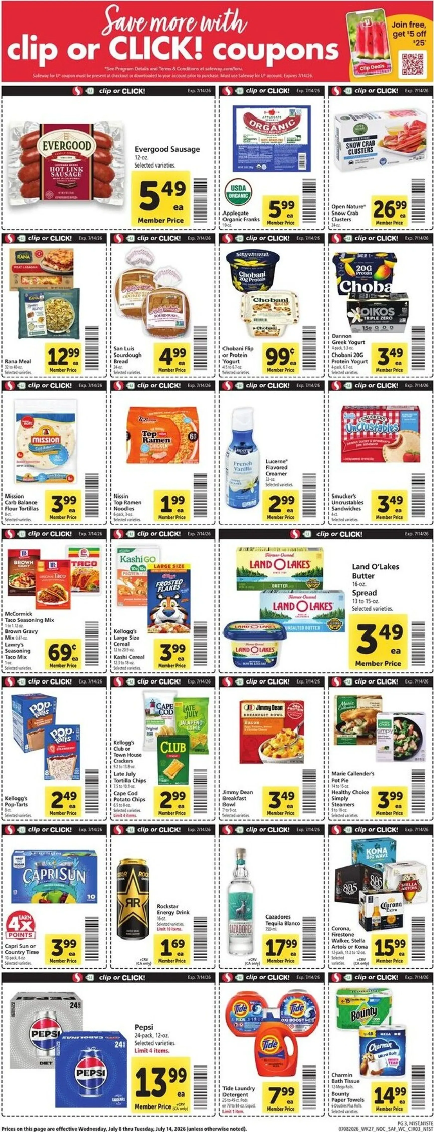 Weekly ad Safeway - Celebrating 100 years with you! from July 8 to July 14 2026 - Page 3