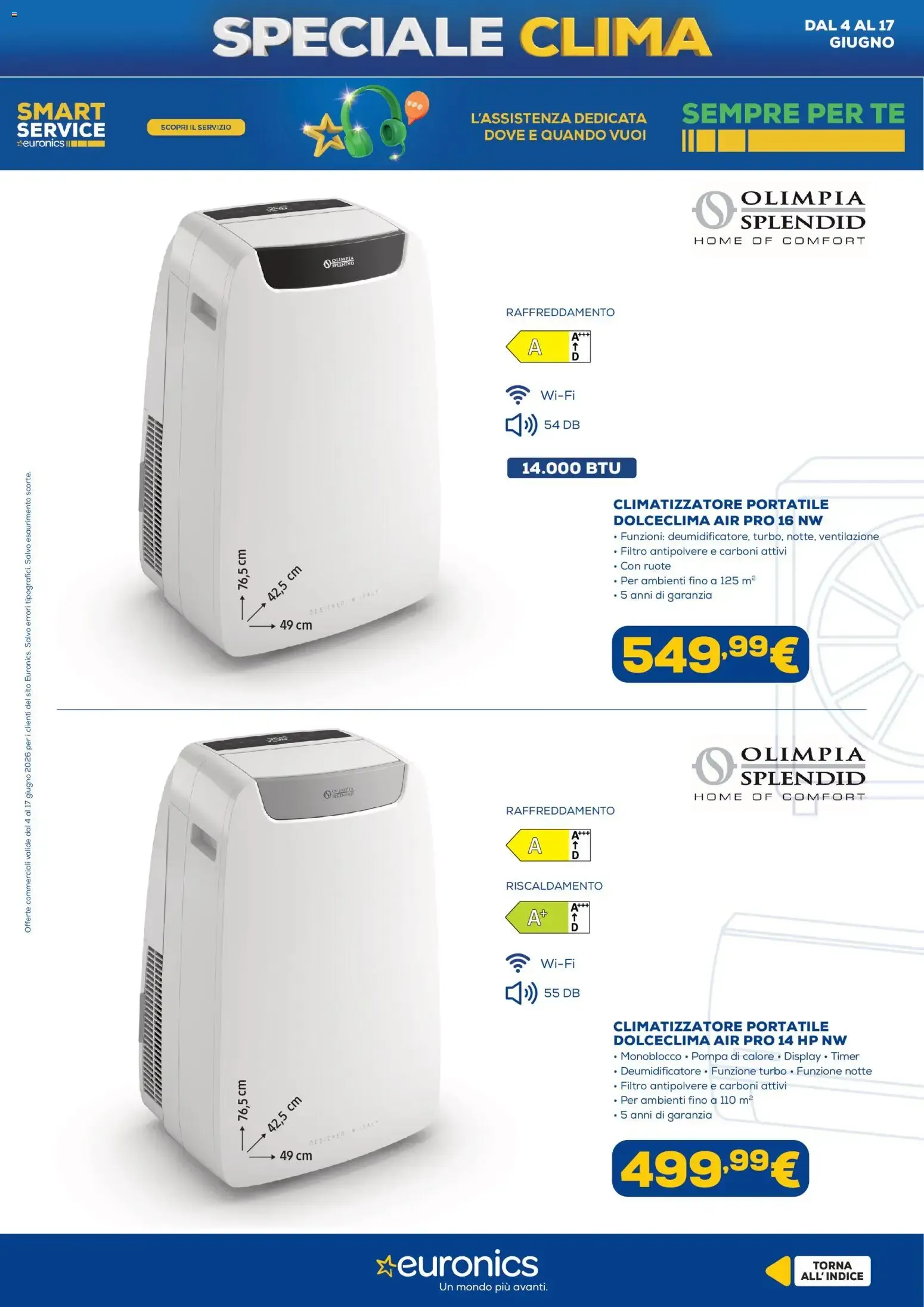 Speciale Clima Euronics: rinfresca casa con efficienza e stile da 4 giugno a 17 giugno di 2026 - Pagina del volantino 17