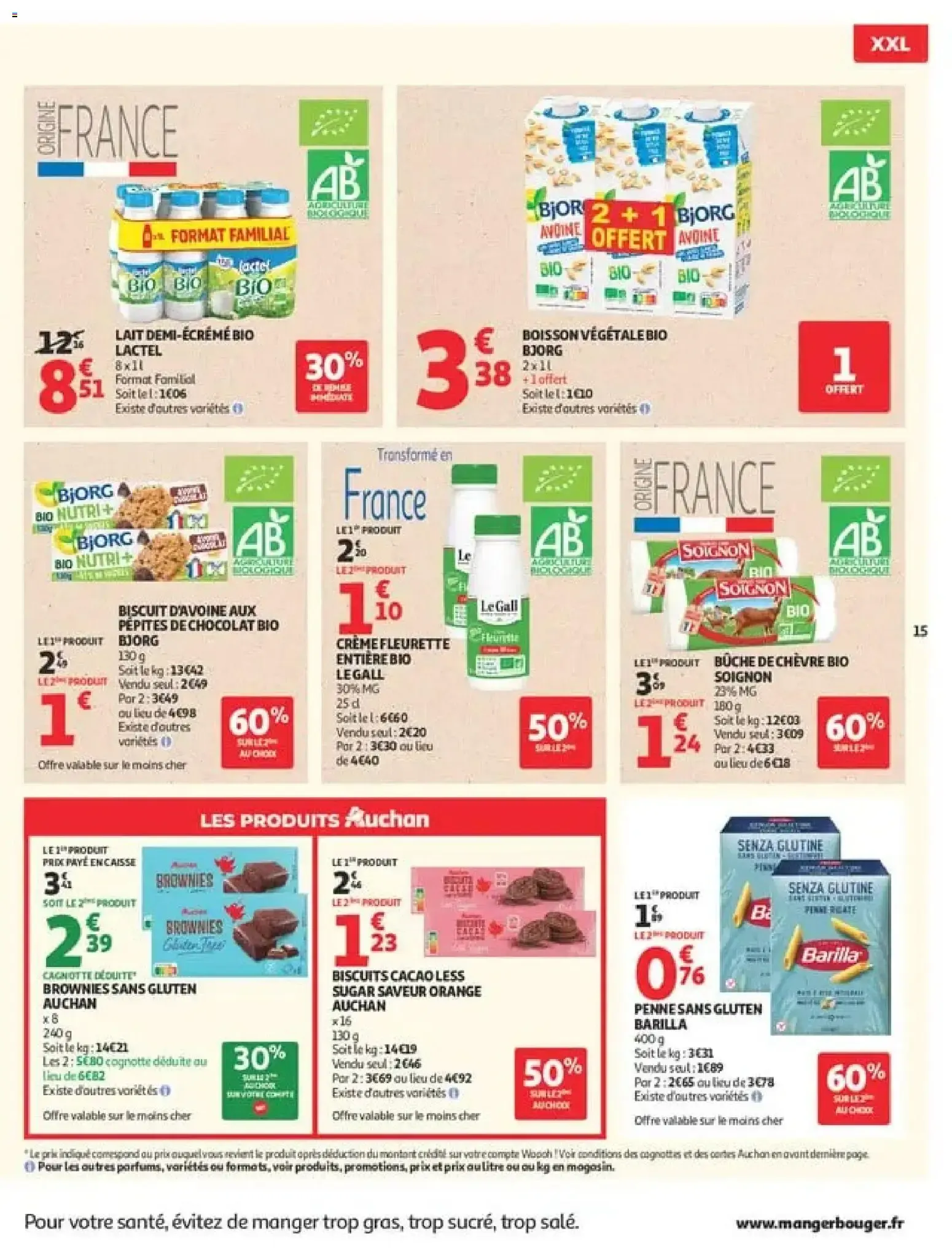 Auchan Promos XXL, rentrée à partir du 21/07/2026 - promo en ligne du 21 juillet au 2 août 2026 - Catalogue page 15