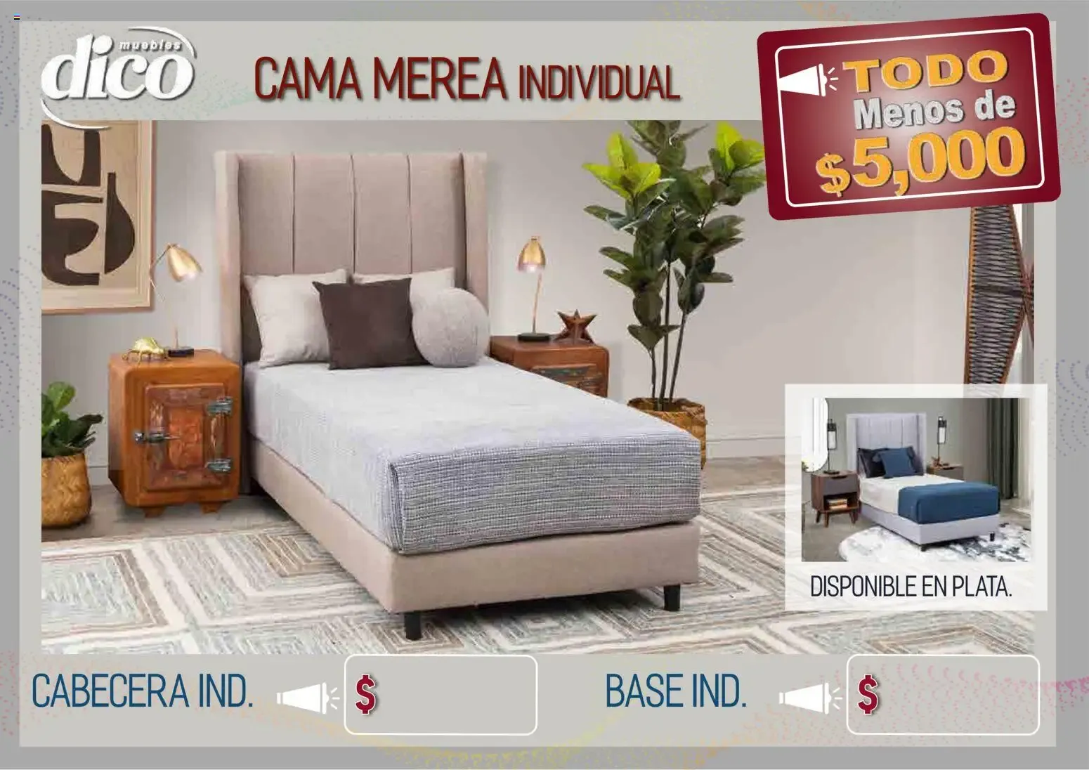 Catálogo de Muebles Dico - Todo Menos de $5,000 9 de abril al 31 de diciembre 2026 - Pagina 14