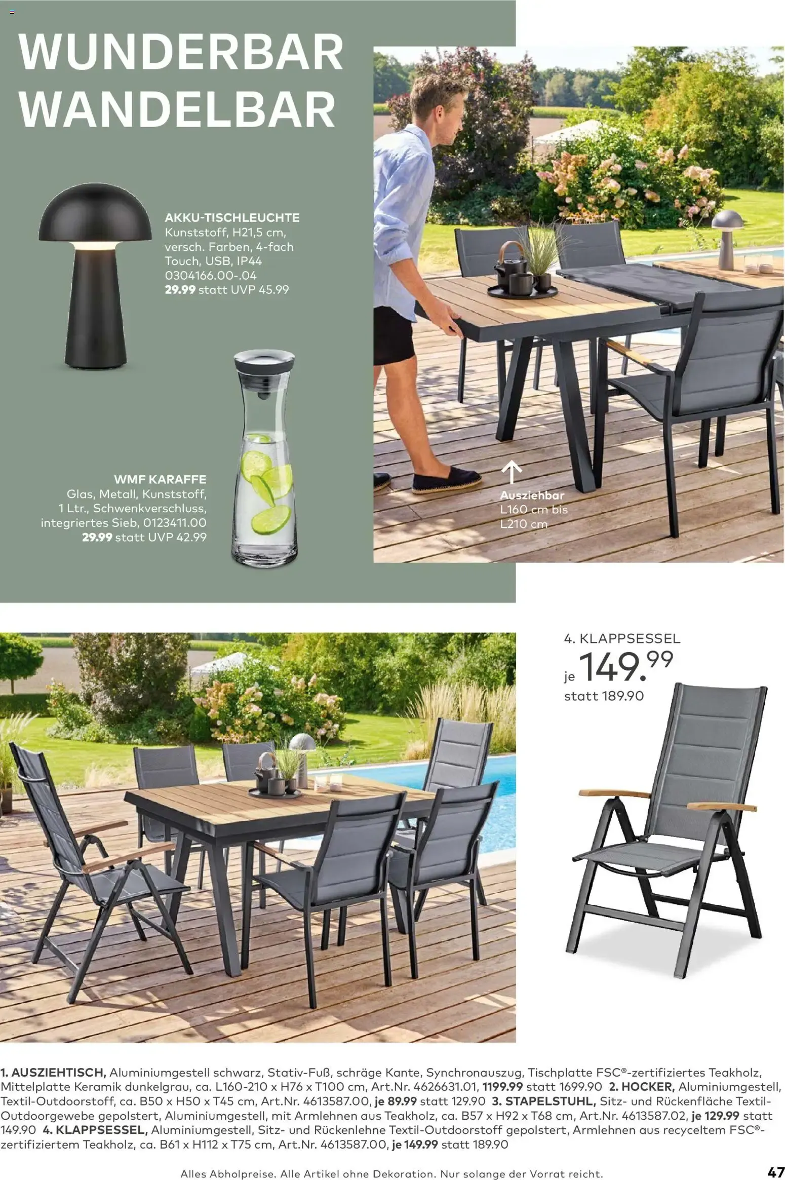Porta! Gartenmöbel Katalog (ab 01.03.2026) zum Blättern von 1. März bis 31. August 2026 - Prospekt seite 46