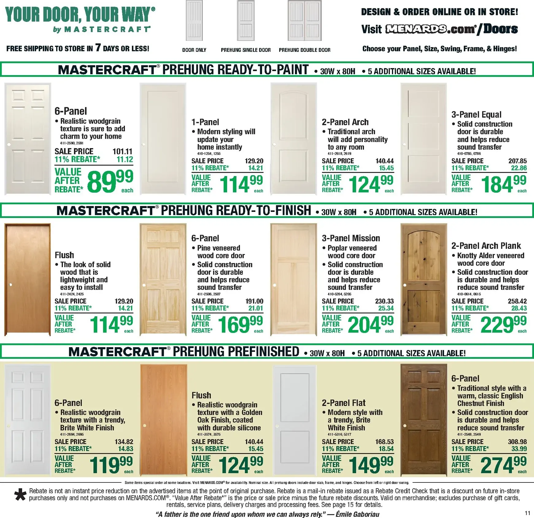Weekly ad Current Menards - 11% Rebate Sale leaflet valid from Thursday 06/11/2026 to Sunday 06/21/2026 from June 11 to June 21 2026 - Page 14