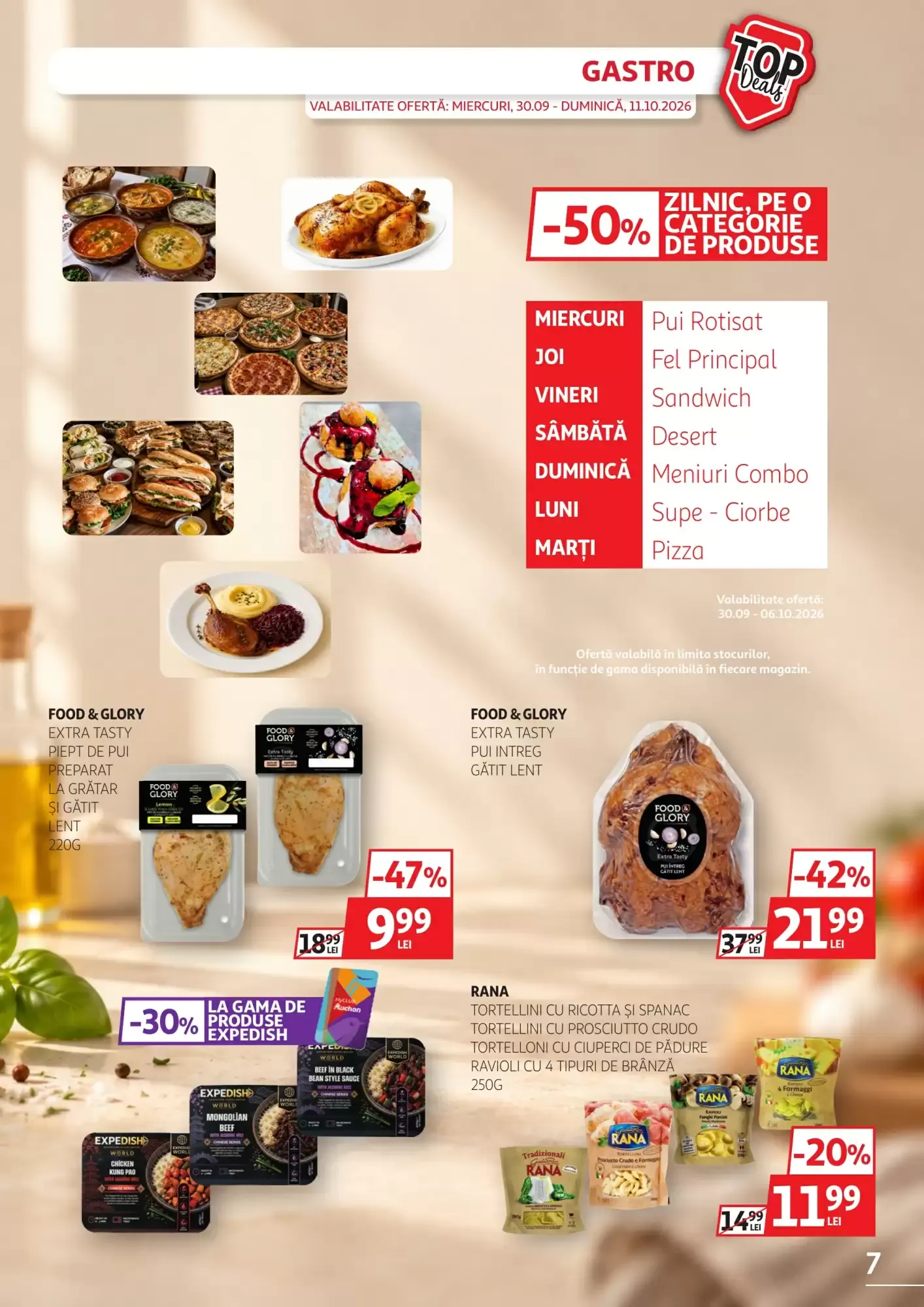 Catalog Catalog Auchan de la 30 septembrie până la 11 octombrie 2026 - Revista Pagina 7