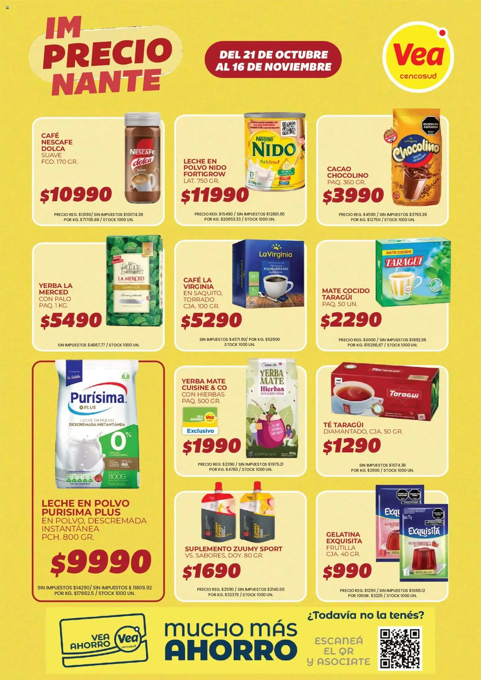 Ofertas de Vea - ImPRECIOnante Cuyo del 21/10/2026 - 16/11/2026 21 de octubre al 16 de noviembre 2026 - Página 4 del catálogo