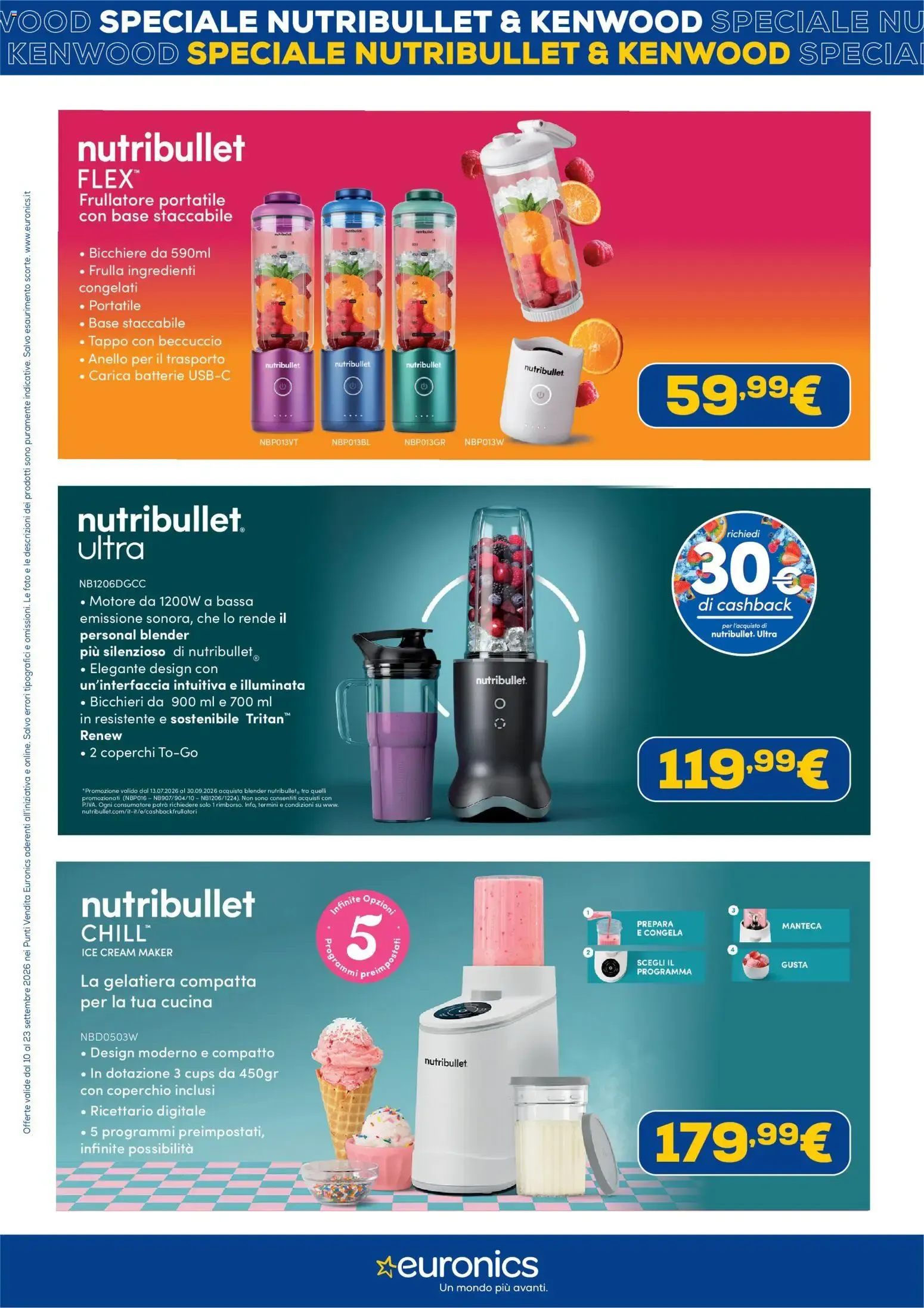 Nuovo Euronics volantino Kenwood+Nutribullet dal 10/09/2026 > offerte anteprima 🛍️ da 10 settembre a 23 settembre di 2026 - Pagina del volantino 2