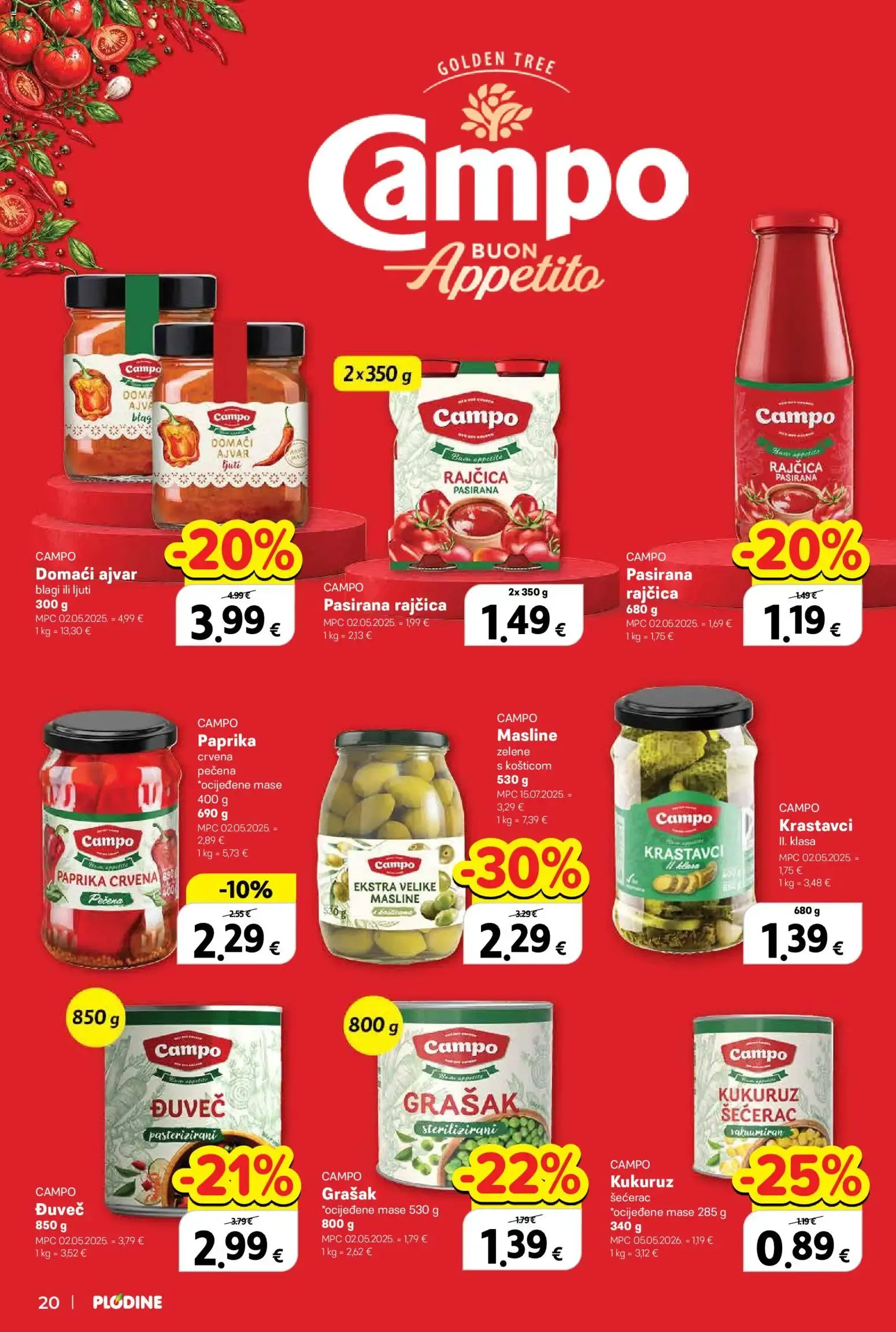 Katalog Plodine - Uvijek od akcije od 21. listopada do 27. listopada 2026. - Pregled Stranica 20