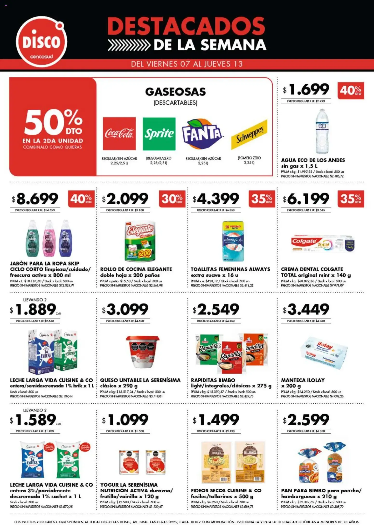 Ofertas de Disco - Destacados de la Semana 7 de agosto al 13 de agosto 2026 - Página 1 del catálogo