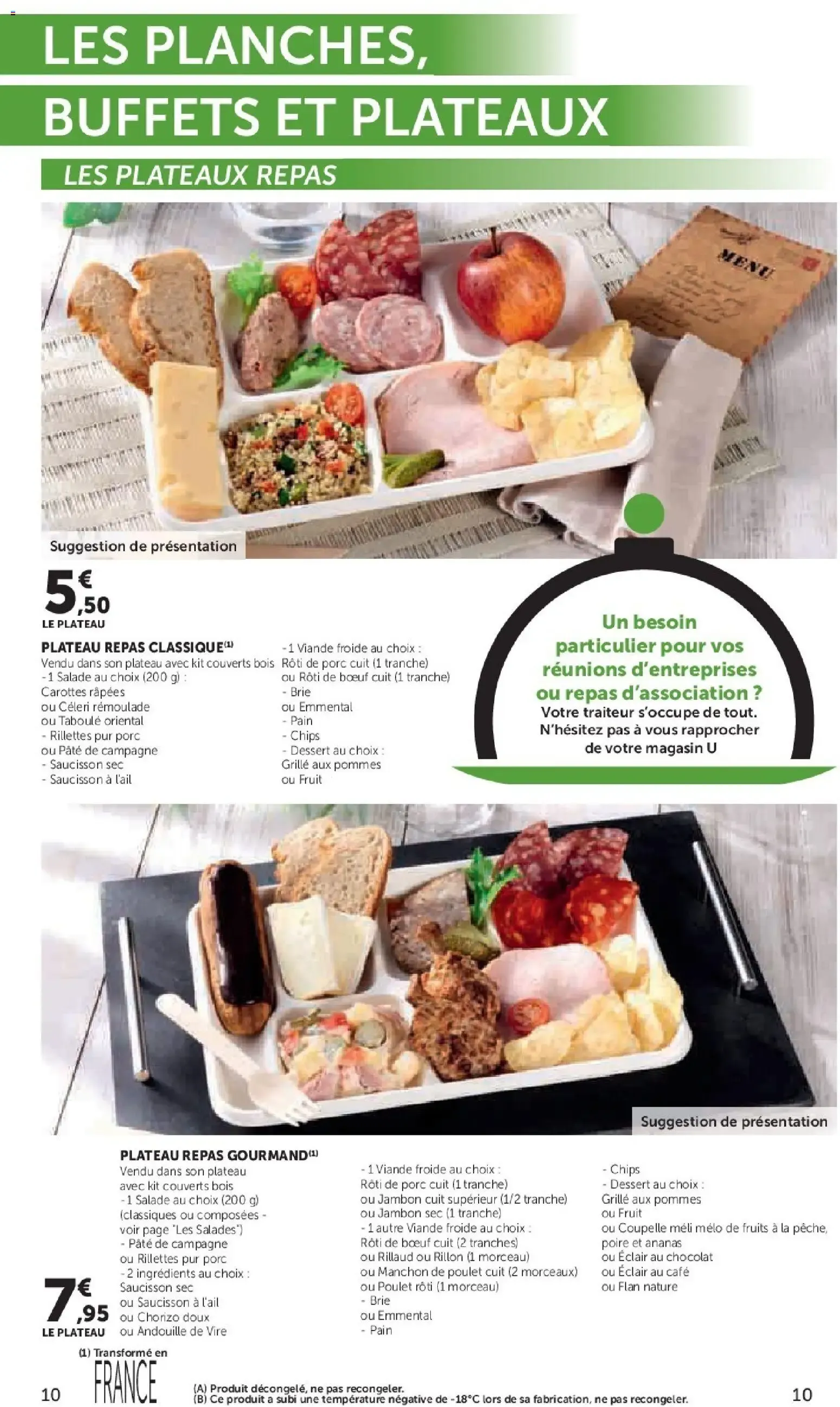 U traiteur - La Carte Printemps-Été du 3 mars au 4 octobre 2026 - Catalogue page 9