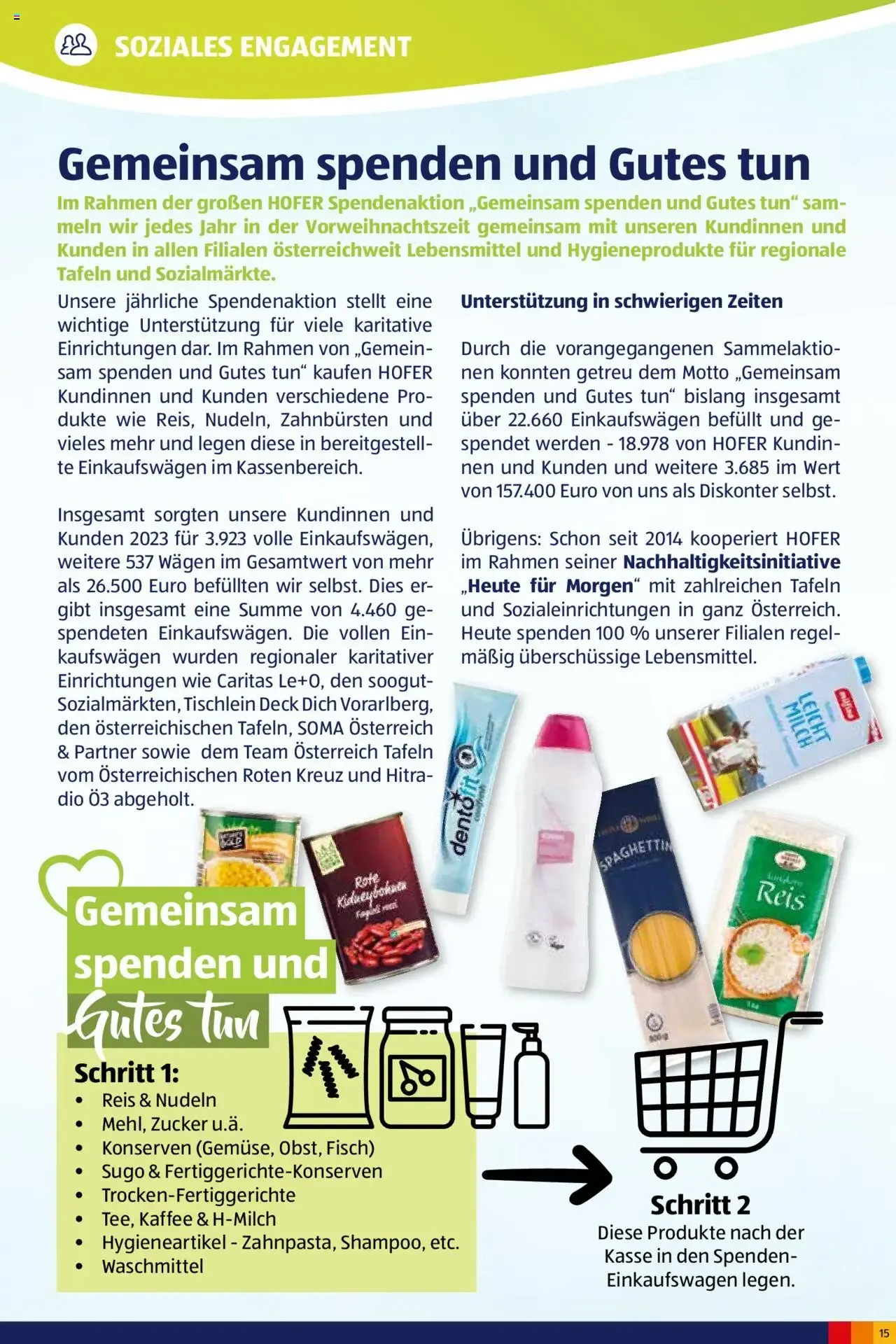 HOFER - GUTES MORGEN! HEUTE FÜR MORGEN von 2. Oktober bis 2. Oktober 2026 - Flugblätt seite 15