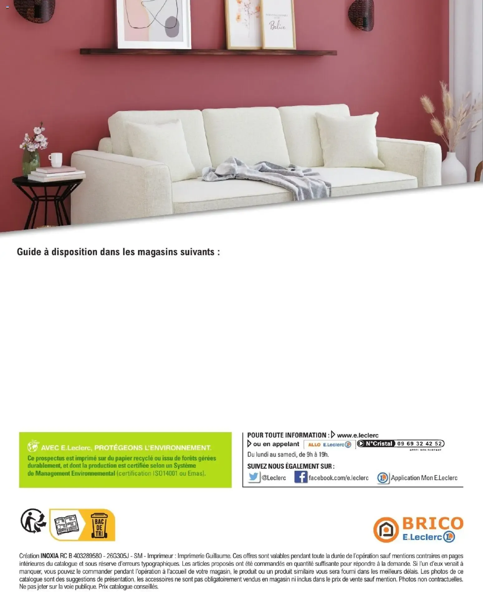 Brico E.Leclerc Guide 2026 Décoration & Luminaire du 20 janvier au 21 février 2026 - Catalogue page 40