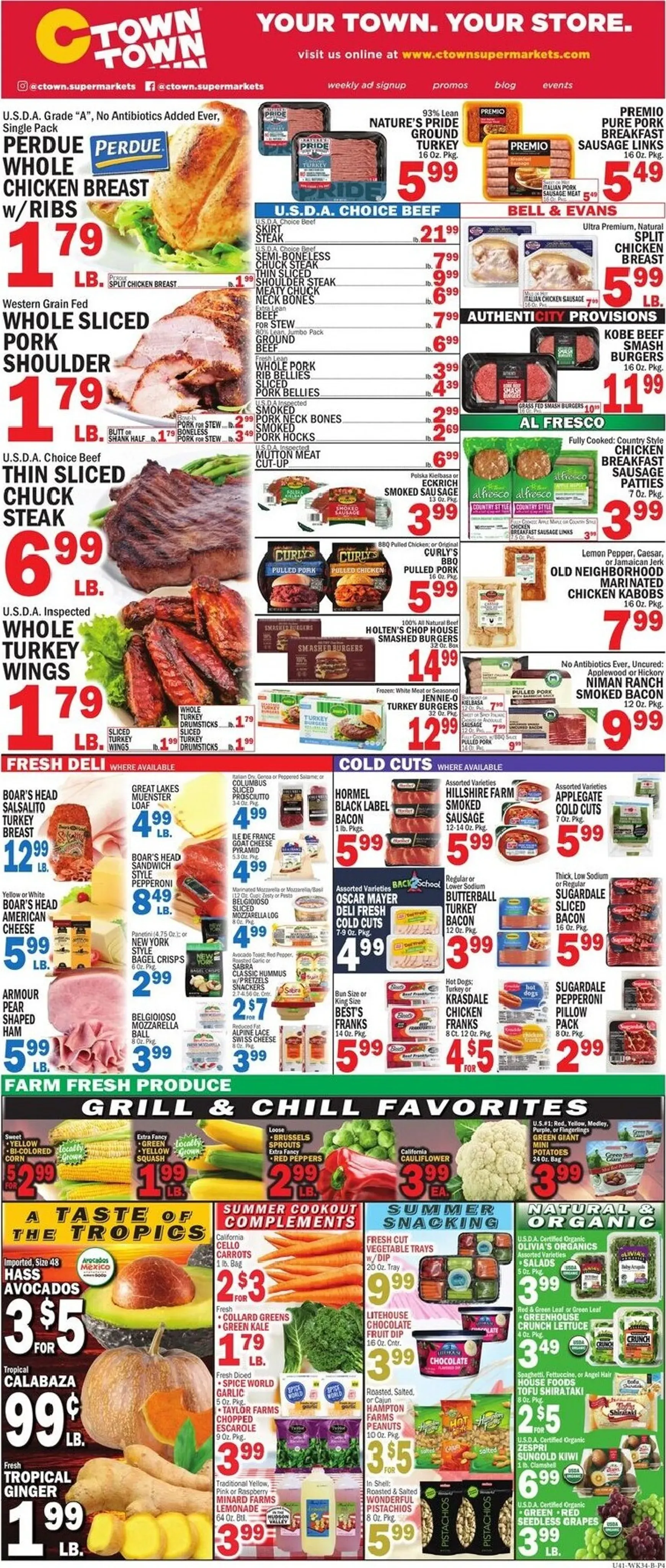 Weekly ad C-Town leaflet valid from August 21st to 27th from August 21 to August 27 2026 - Page 4