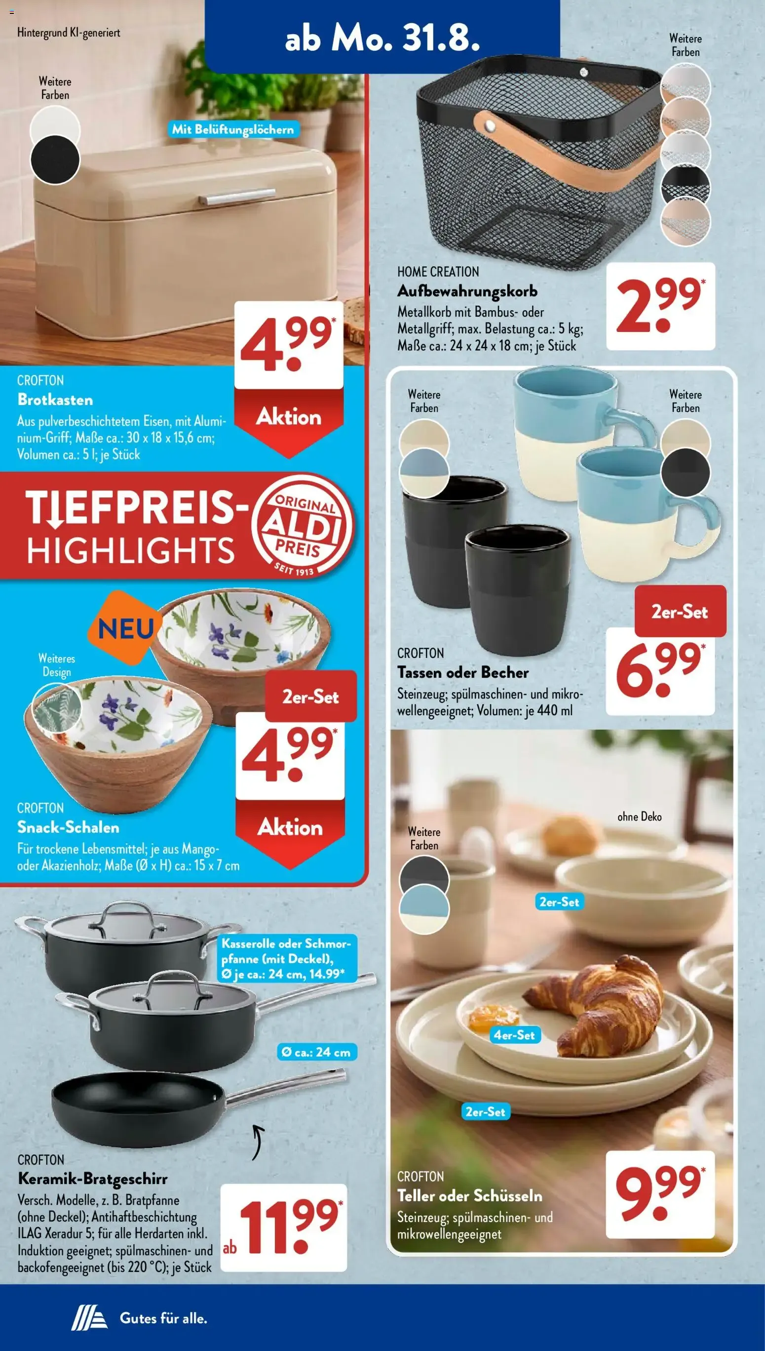ALDI SÜD Tiefpreis-Highlight Prospekt von 31. August bis 5. September 2026 - Prospekt seite 3