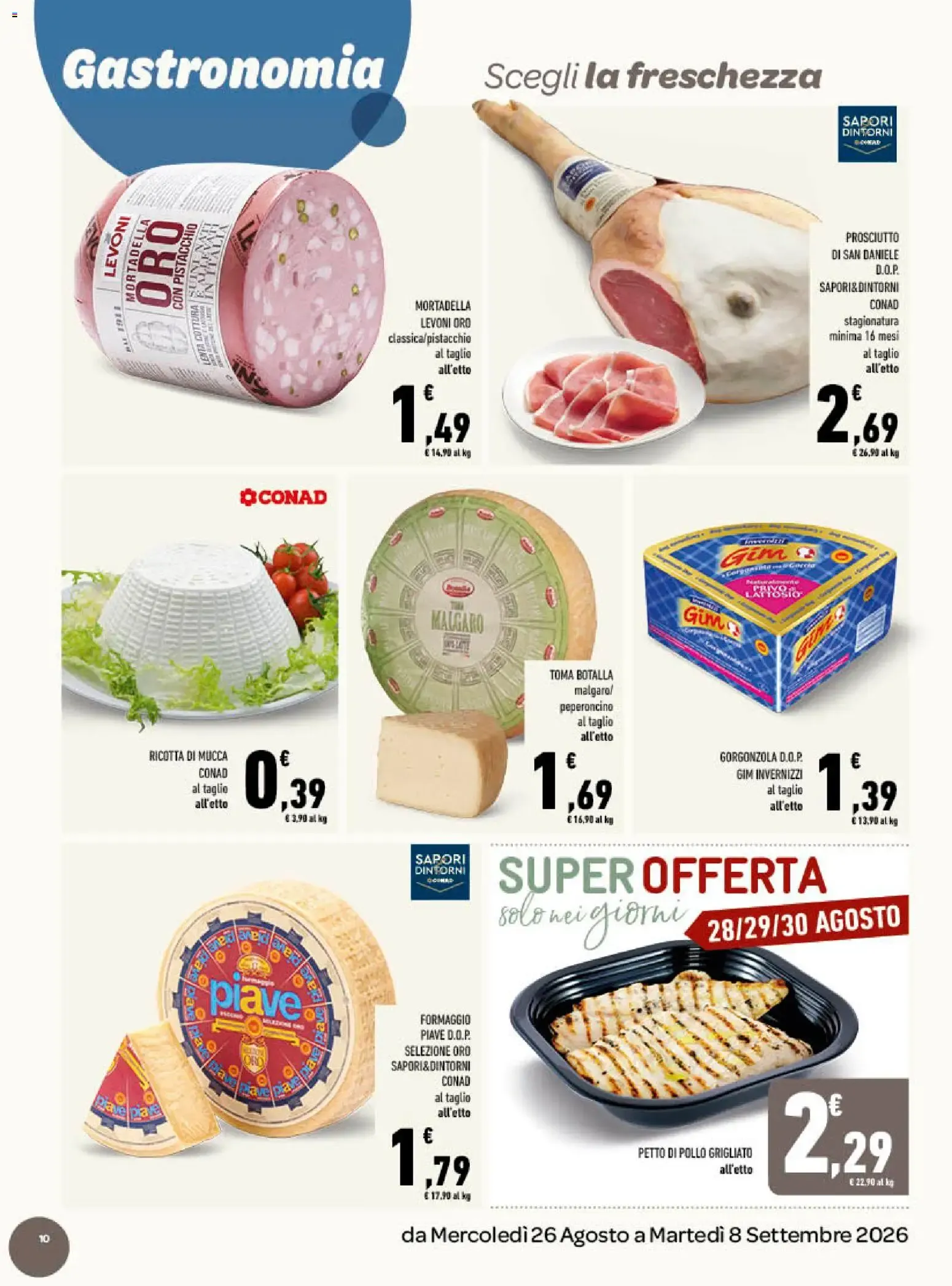Tuday Conad: Incontro di Sapori da 26 agosto a 8 settembre di 2026 - Pagina del volantino 10