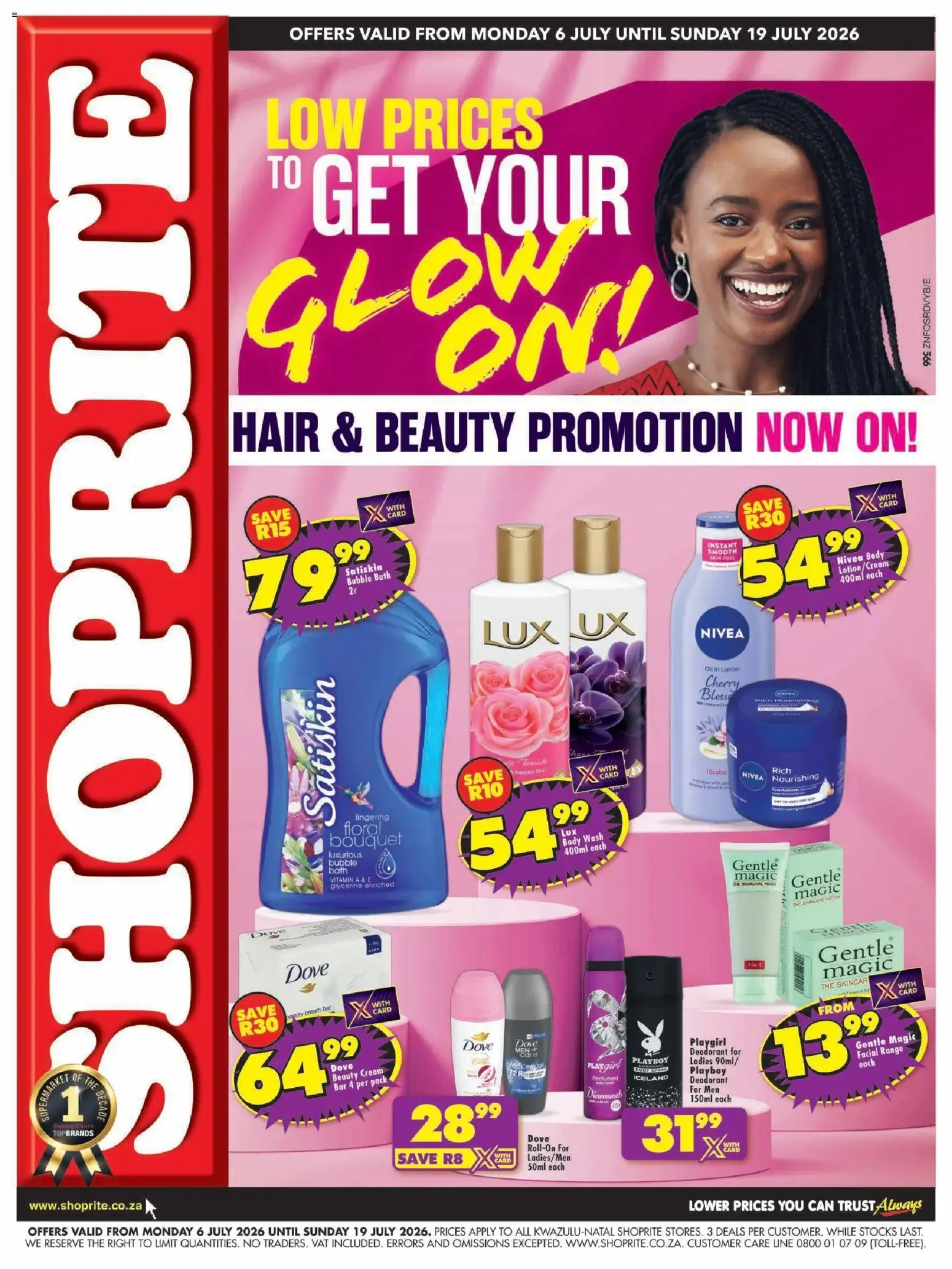 Shoprite - Kwazulu-Natal - Hair and Beauty (06/07/2026 - 19/07/2026) → Online Catalogue from 6 July to 19 July 2026 - Catalogue Page 1