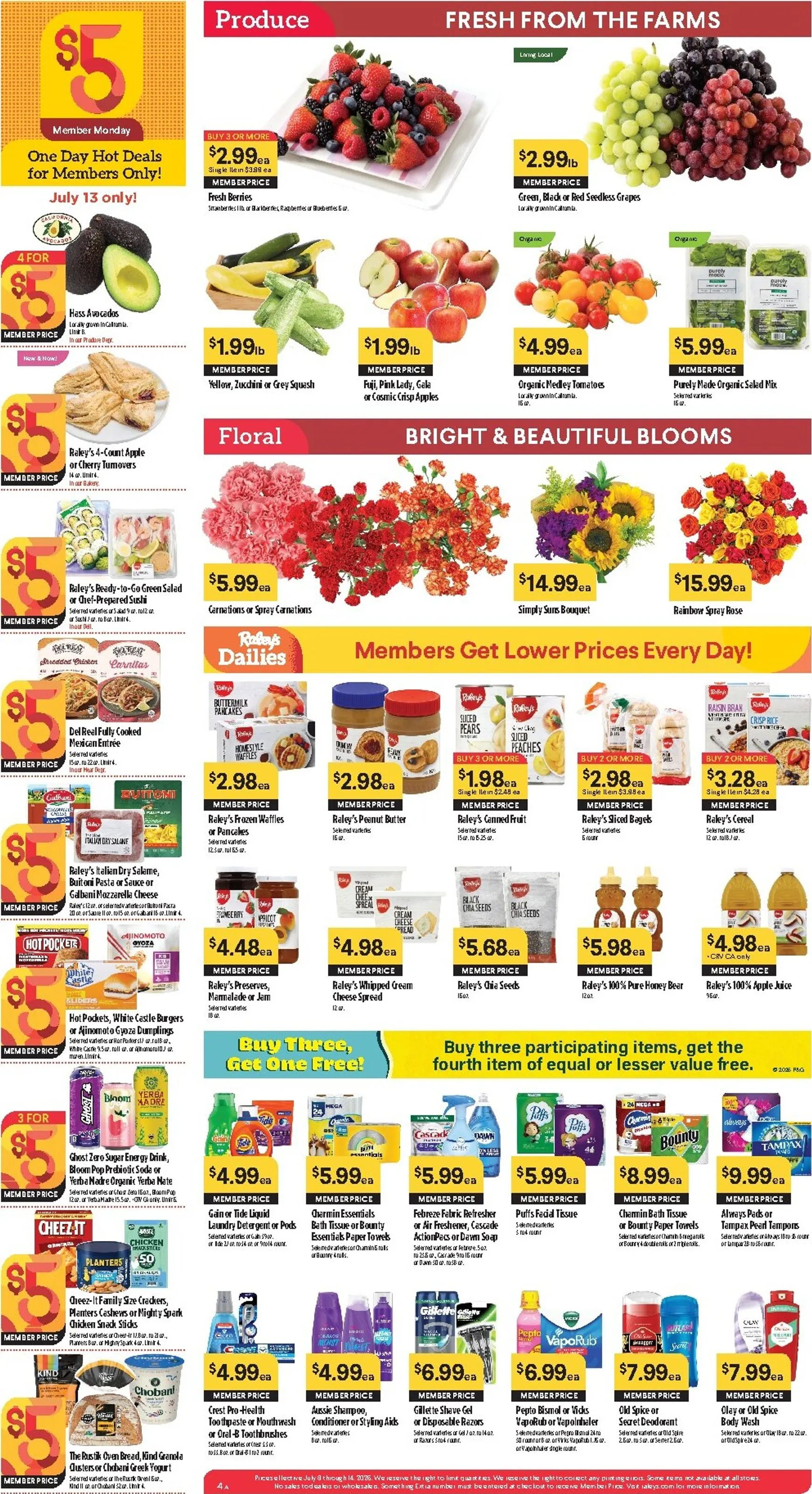 Weekly ad Current Raley's leaflet valid from Wednesday 07/08/2026 to Tuesday 07/14/2026 from July 8 to July 14 2026 - Page 6