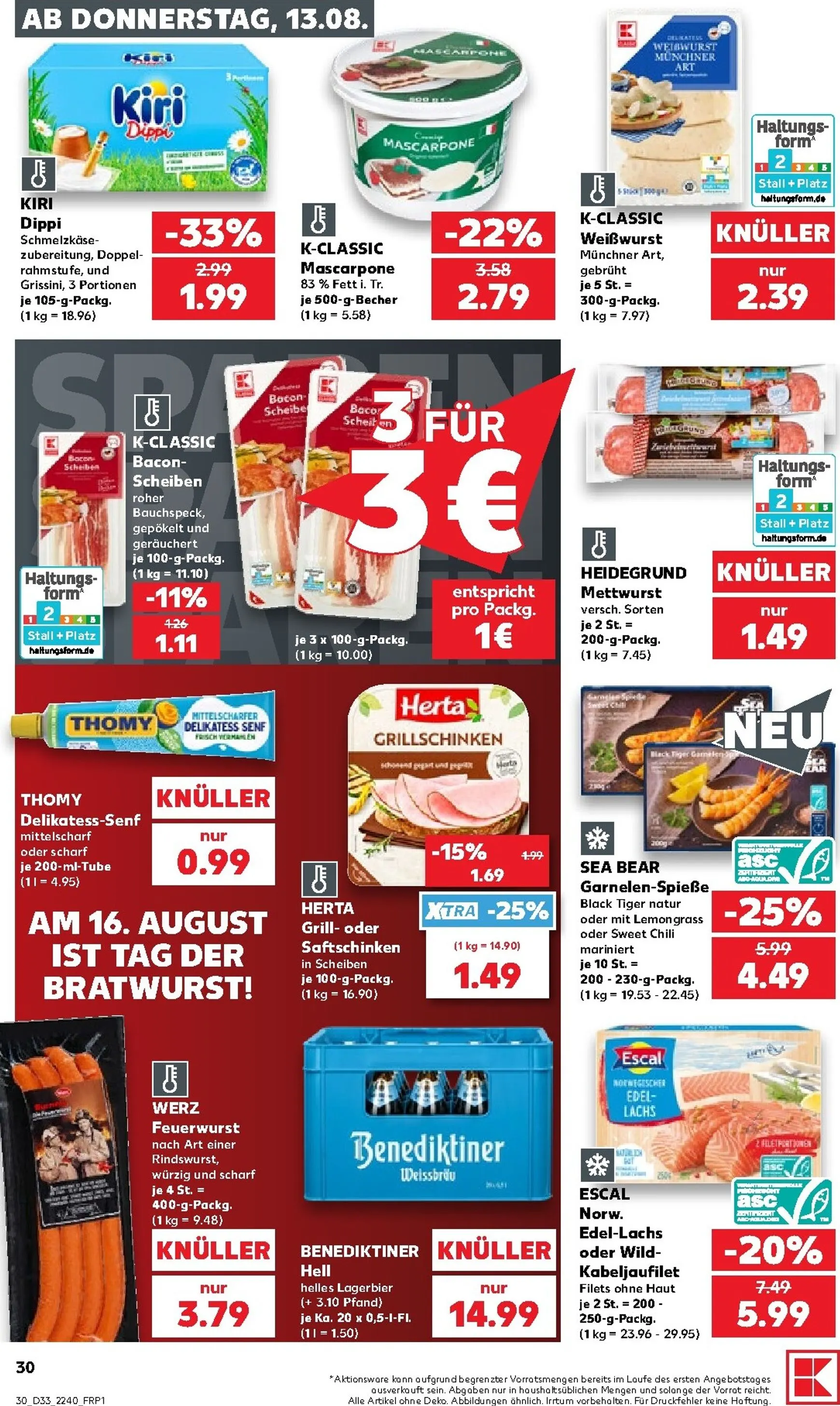 Neuer Kaufland Prospekt – von Donnerstag 13.08.2026 bis Mittwoch 19.08.2026 von 13. August bis 19. August 2026 - Prospekt seite 30