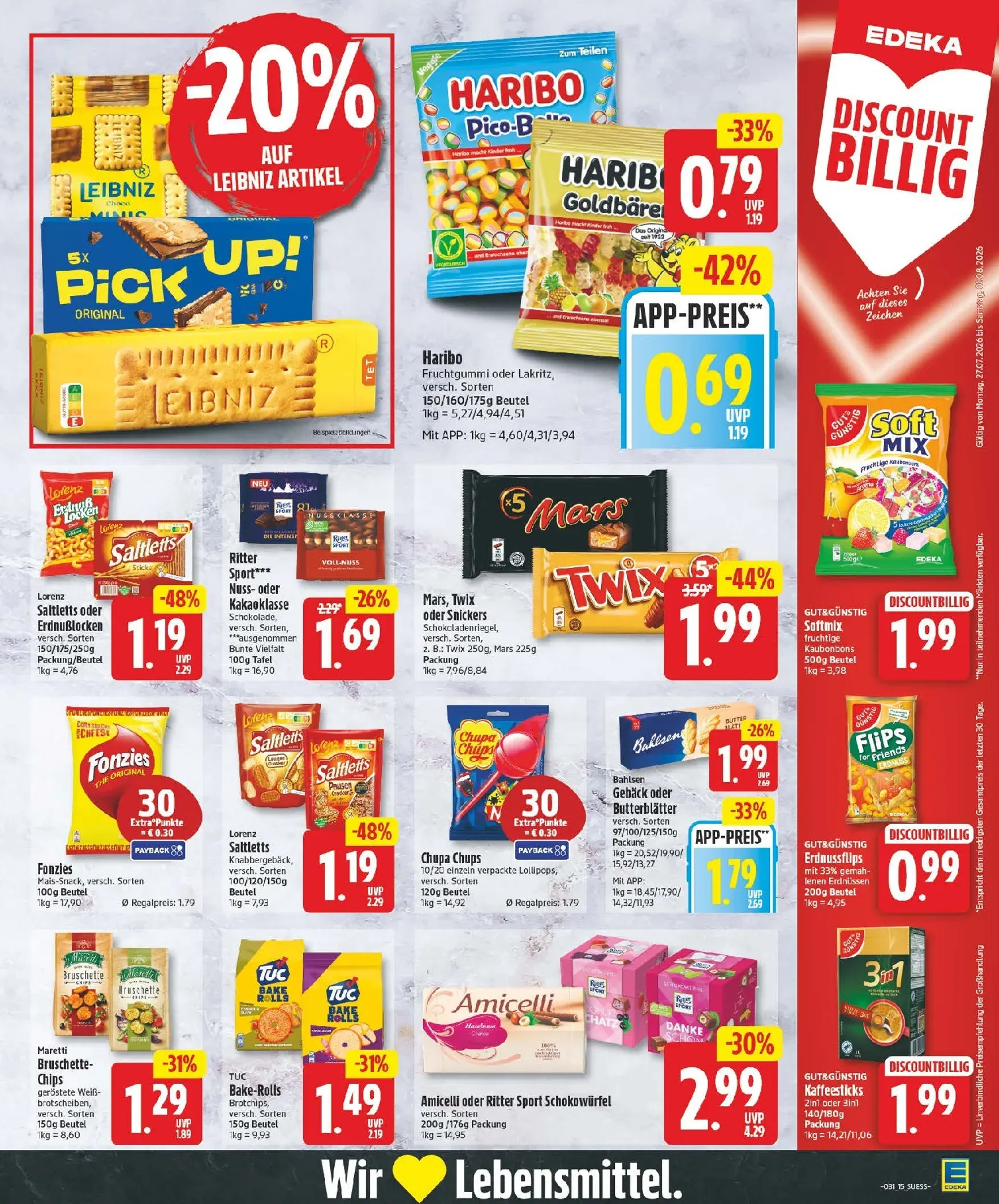 Edeka Prospekt – von Montag 27.07.2026 bis Samstag 01.08.2026 von 27. Juli bis 1. August 2026 - Prospekt seite 15
