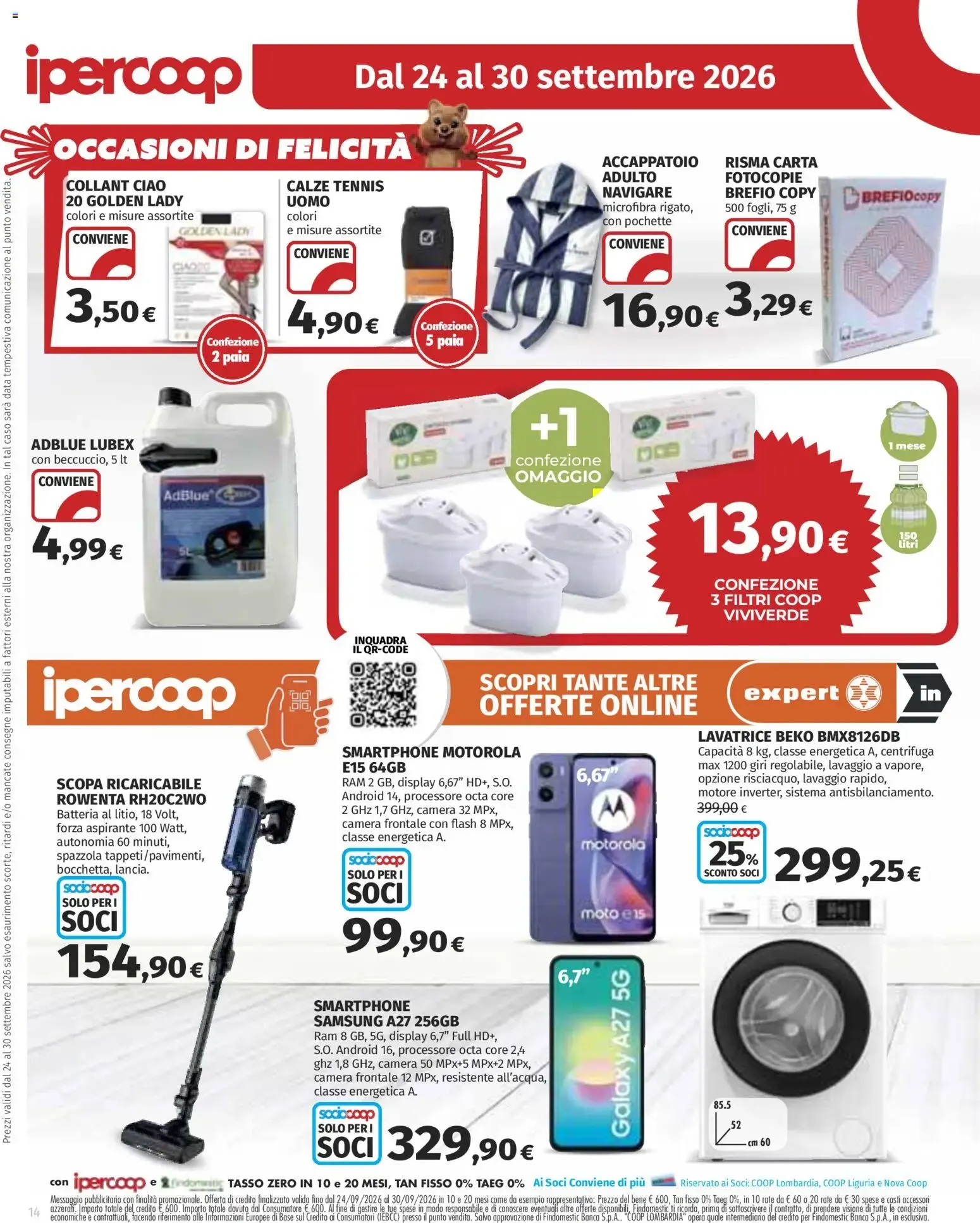 SOTTO COSTO FRESCHISSIMI - Ipercoop da 24 settembre a 30 settembre di 2026 - Pagina del volantino 14