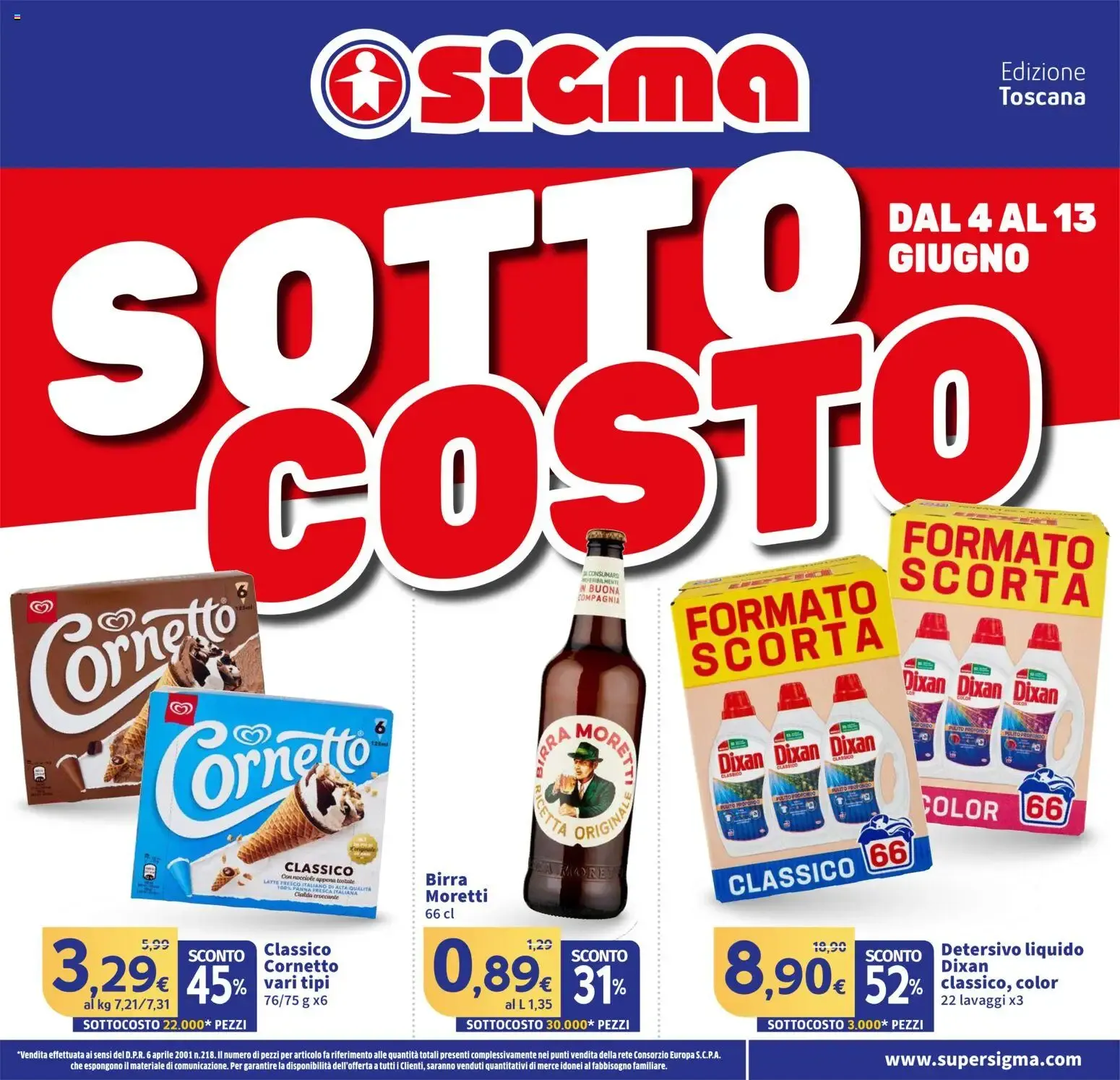 SIGMA Sotto Costo - Edizione Toscana da 4 giugno a 13 giugno di 2026 - Pagina del volantino 1